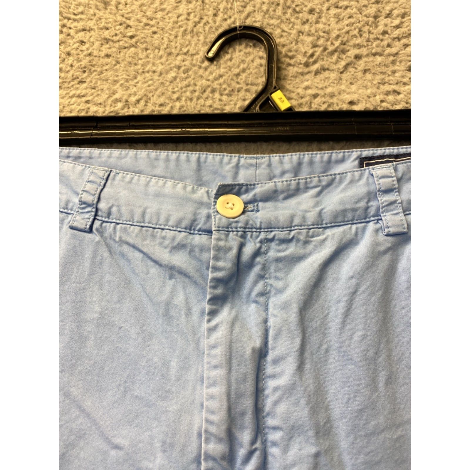 Vineyard Vines VINEYARD VINES On The Go Chino Shorts Mens 34 Blue Solid Golf Travel Size US 34 / EU 50 - 2 Thumbnail