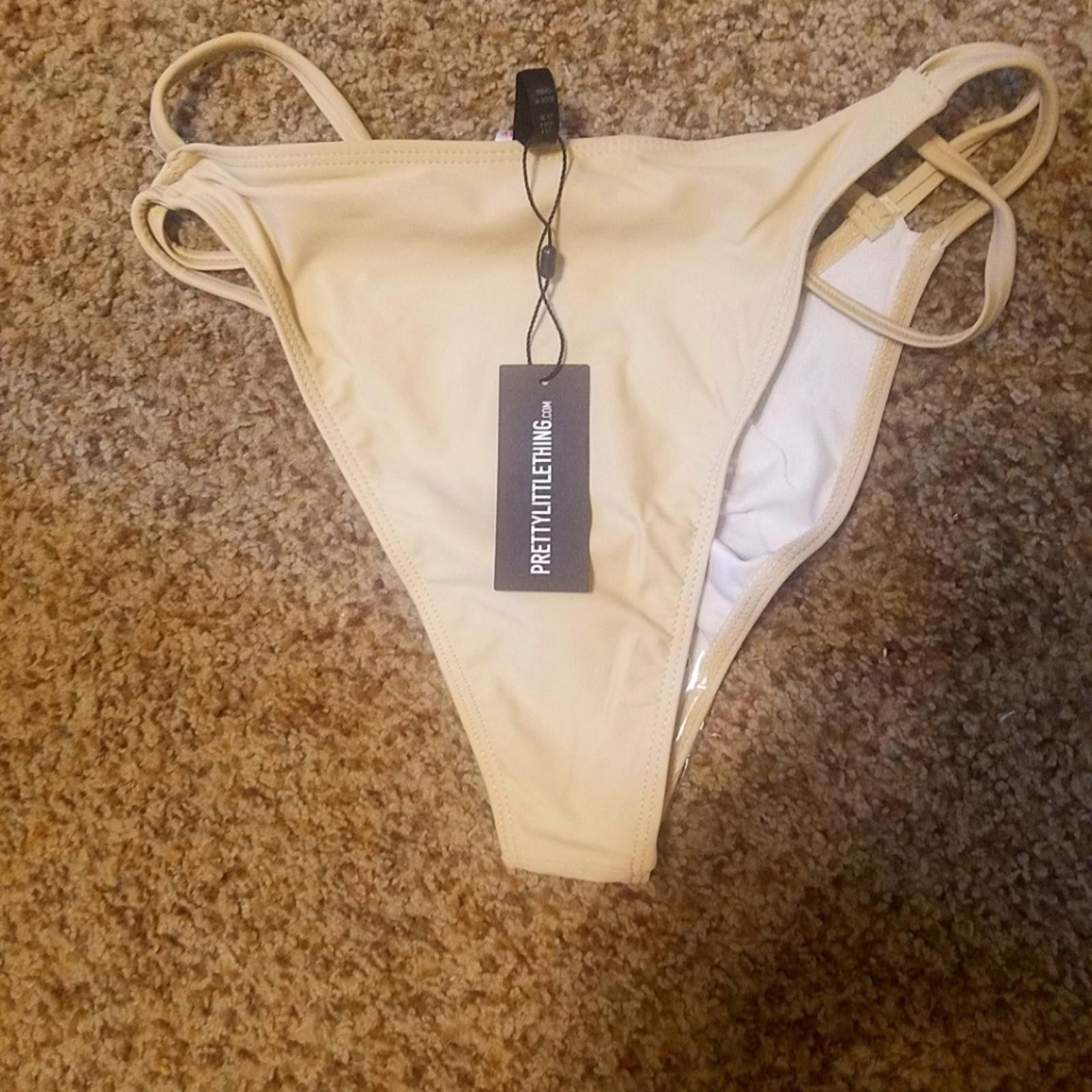 Designer NWT PrettyLittleThing Stone Bikini Bottoms Size 4 Size ONE SIZE - 2 Thumbnail