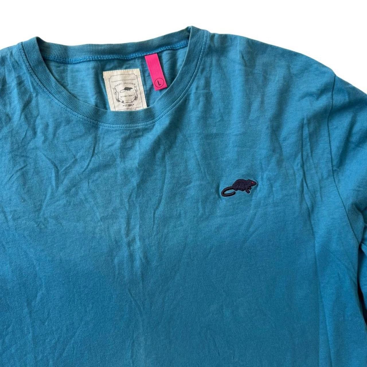 Marc Jacobs Marc By Marc Jacobs Stinky Rat Embroidered Long Sleeve Tee Size US L / EU 52-54 / 3 - 2 Thumbnail