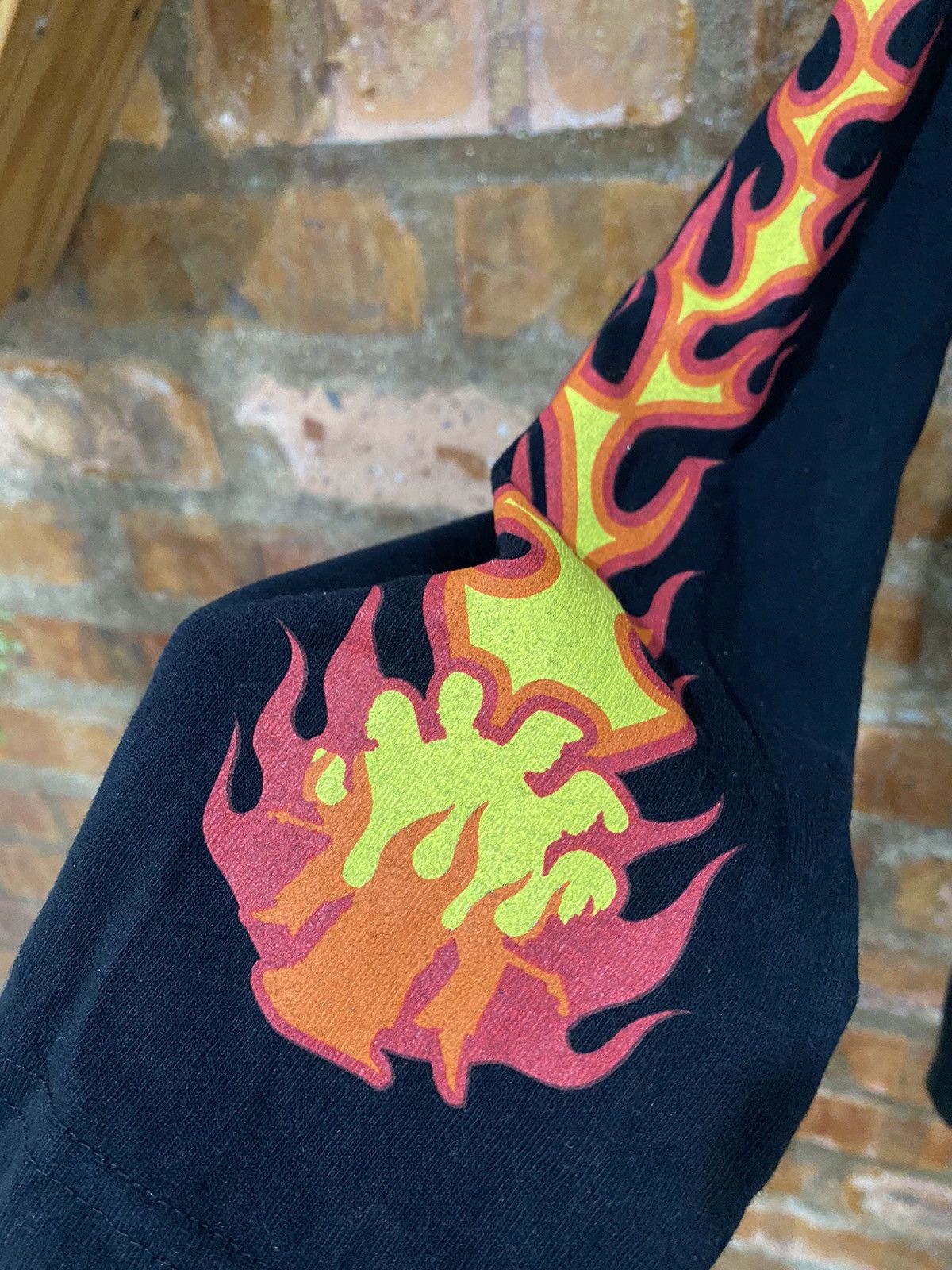A&G Rock 1990s Kishidane Japan Fire Flame rock shirt Size S / US 4 / IT 40 - 7 Thumbnail