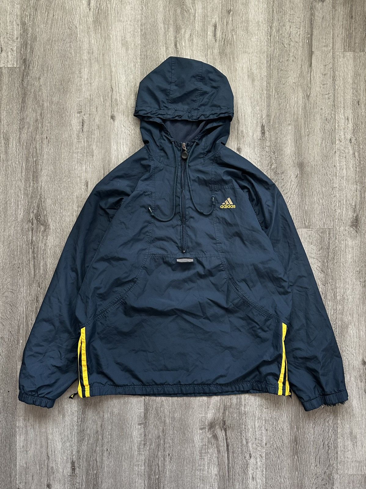 Adidas Sweat Full Zip Hoodie Men's XL polyester black type Vintage Second Hand