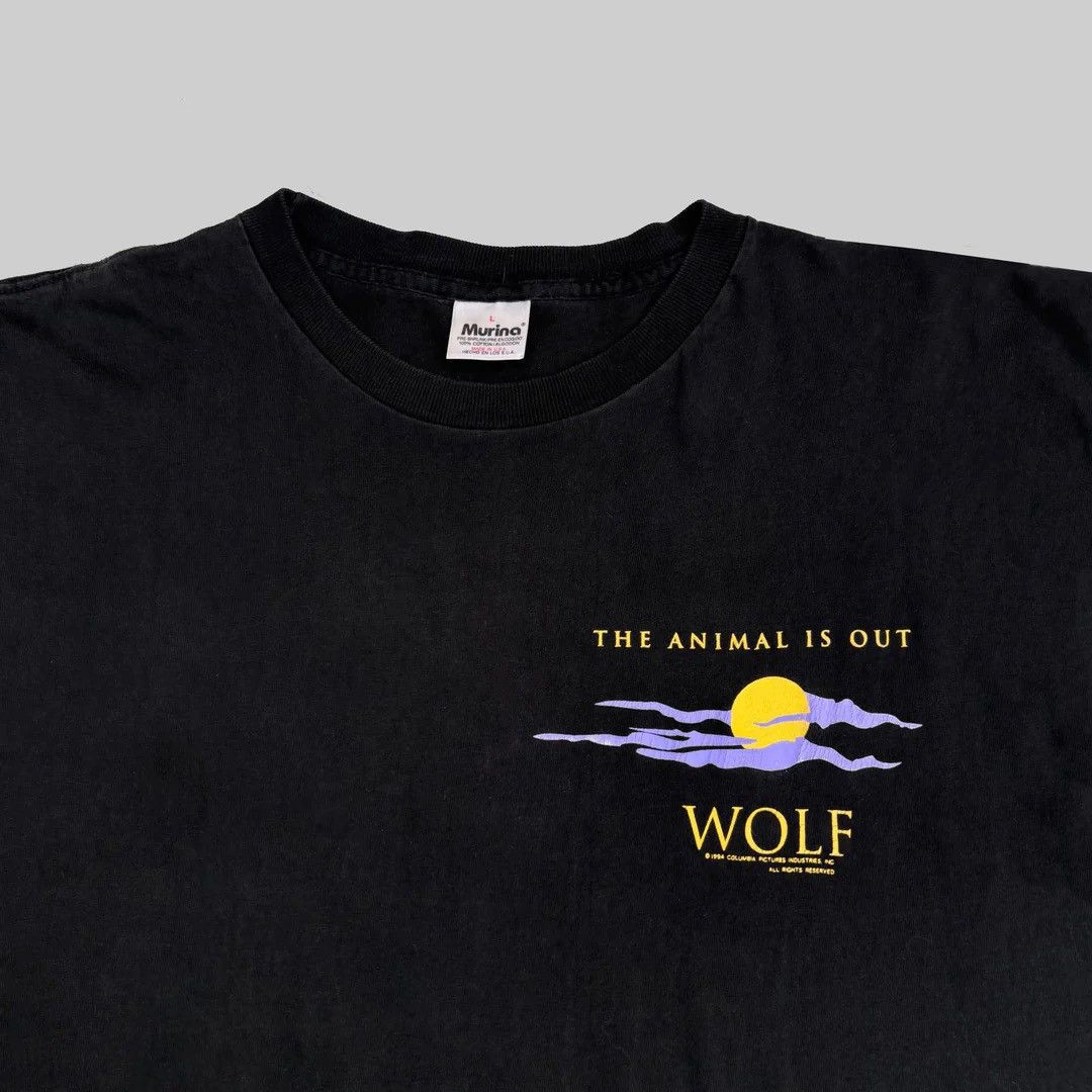 Vintage Wolf 1994 90s Vintage Jack Nicholson USA Made Logo T-Shirt Size US L / EU 52-54 / 3 - 2 Thumbnail