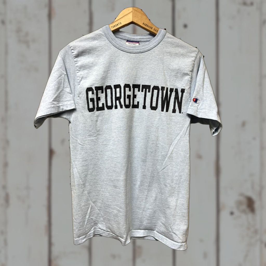 Champion Champion Shirt Mens Small S Spell Out Georgetown University Gray College Logo Preppy All Seasons 30? Wait no. Size US S / EU 44-46 / 1 - 1 Thumbnail