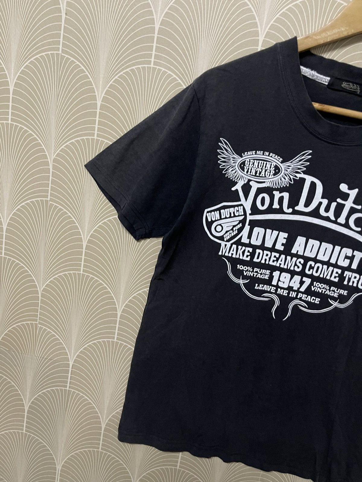 Japanese Brand × Vintage × Von Dutch 2000s VON DUTCH “LOVE ADDICT “TEES FADED Size US S / EU 44-46 / 1 - 4 Thumbnail