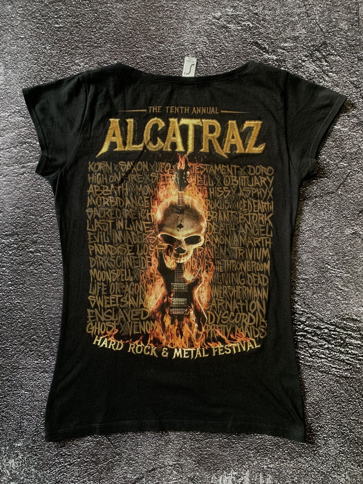 Vintage Vintage Wes Choppers Alcatraz The Tenth Annual Metal RockTee Size L / US 10 / IT 46 - 5 Thumbnail