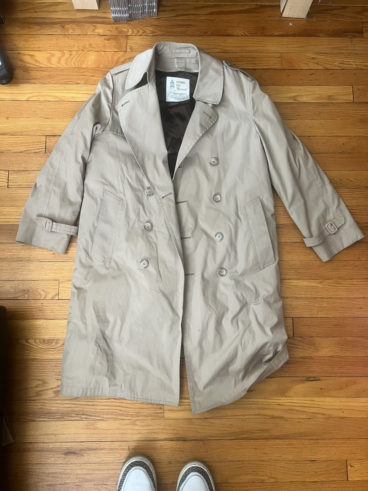 Designer × London Fog London Fog Fur Lined Trench Coat Size US L / EU 52-54 / 3 - 1 Thumbnail