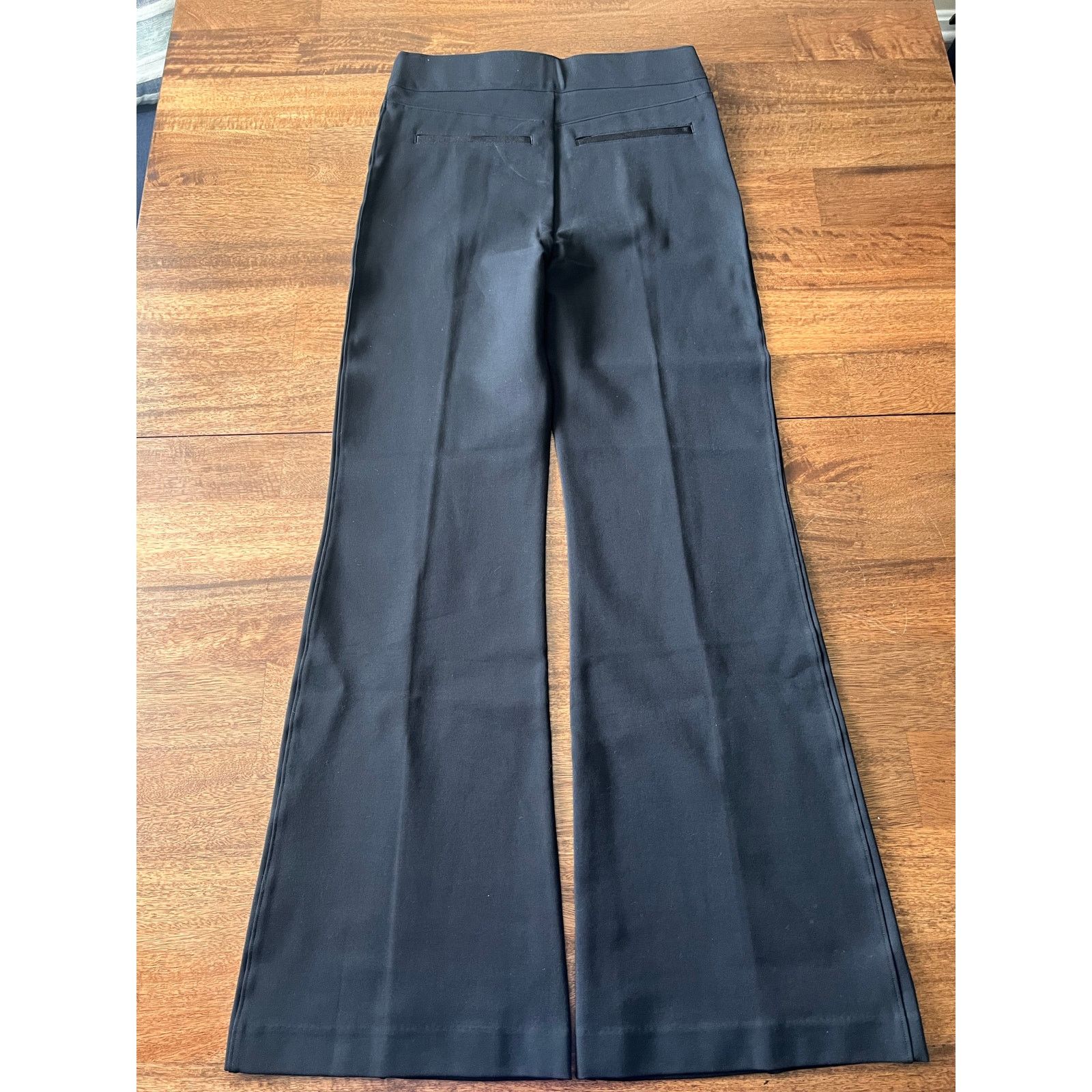 Spanx Spanx High-Rise Wide Leg Black Dress Pants Large Size 30" / US 8 / IT 44 - 4 Thumbnail