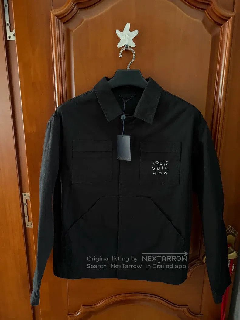 Louis Vuitton Louis Vuitton Black Paper Crane Embroidered Jacket Size US S / EU 44-46 / 1 - 1 Thumbnail