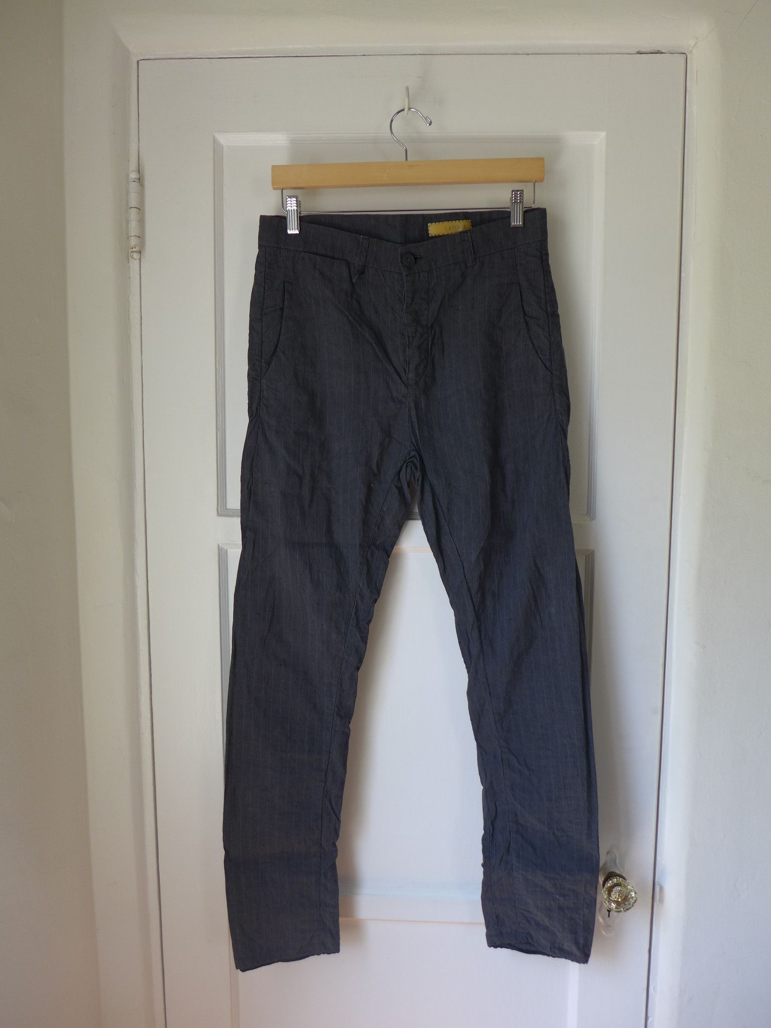 Layer-0 american pocket pants, gray, linen, SSM 22-11 Size US 30 / EU 46 - 1 Thumbnail