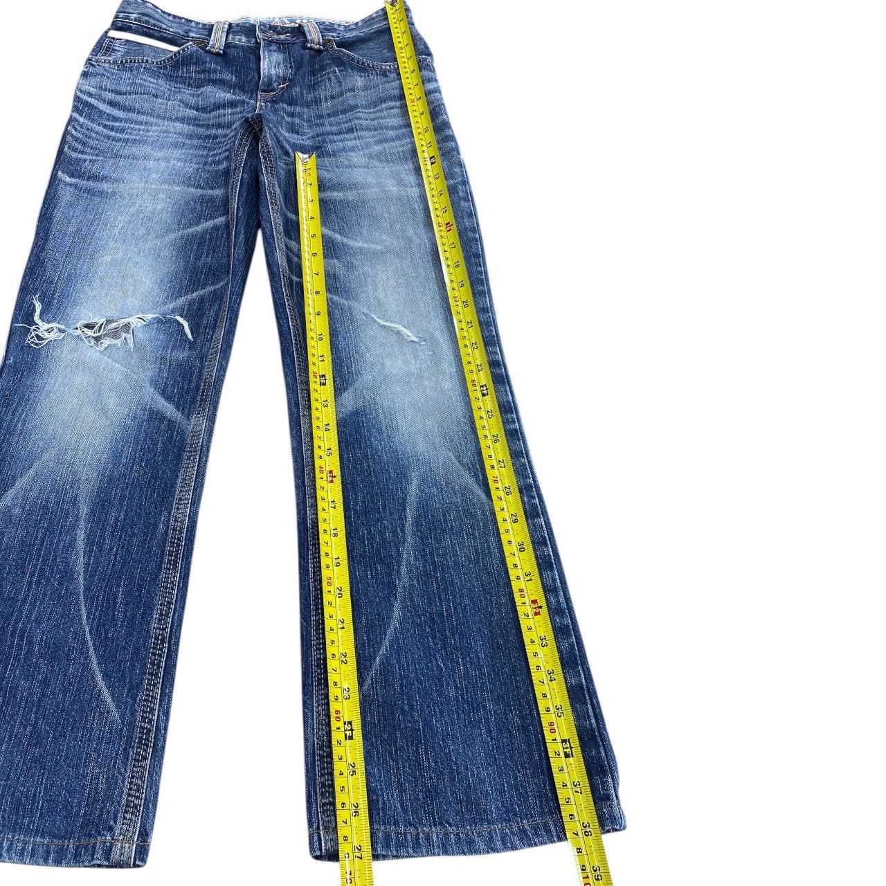 Edwin Edwin Faded Wash Ripped Whiskered Style Loose Jeans Size US 30 / EU 46 - 6 Thumbnail
