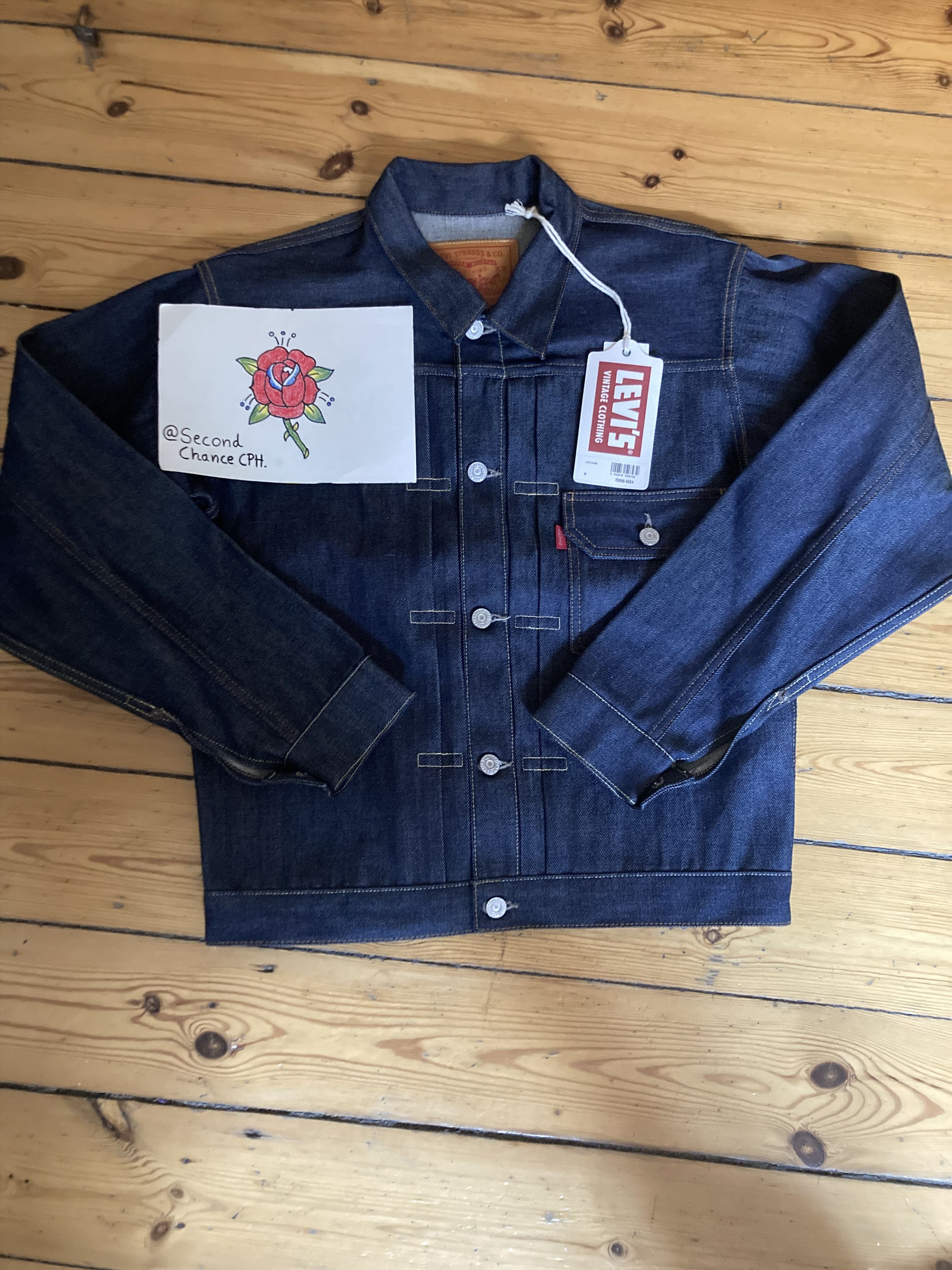 image of Levis Vintage Clothing Levi's Type 1 1936 Jacket (Japanese Denim, Made In Turkey) in Indigo (Size S