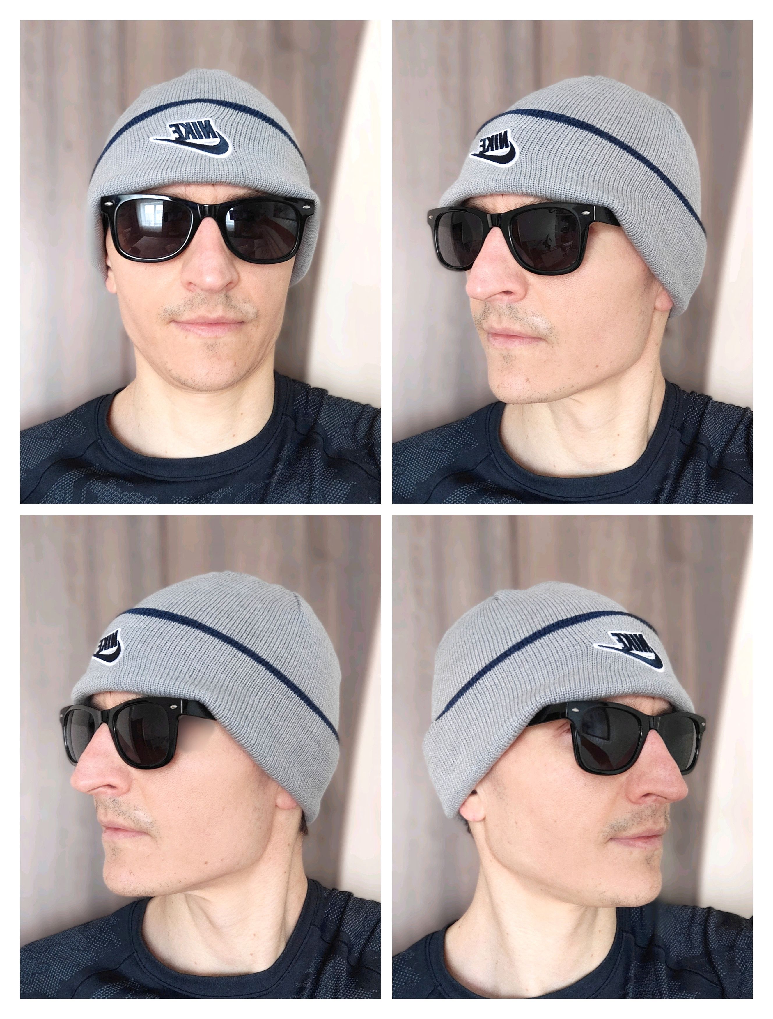 Nike Vintage Nike Reversible Beanie Hat Swoosh Logo Y2K 90s Size ONE SIZE - 2 Thumbnail