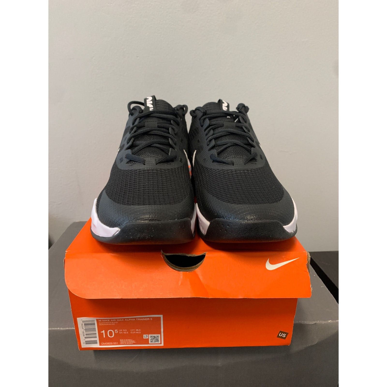 Nike Nike Air Max Alpha Trainer 5 Black White Size 10.5 Size US 10.5 / EU 43-44 - 2 Thumbnail