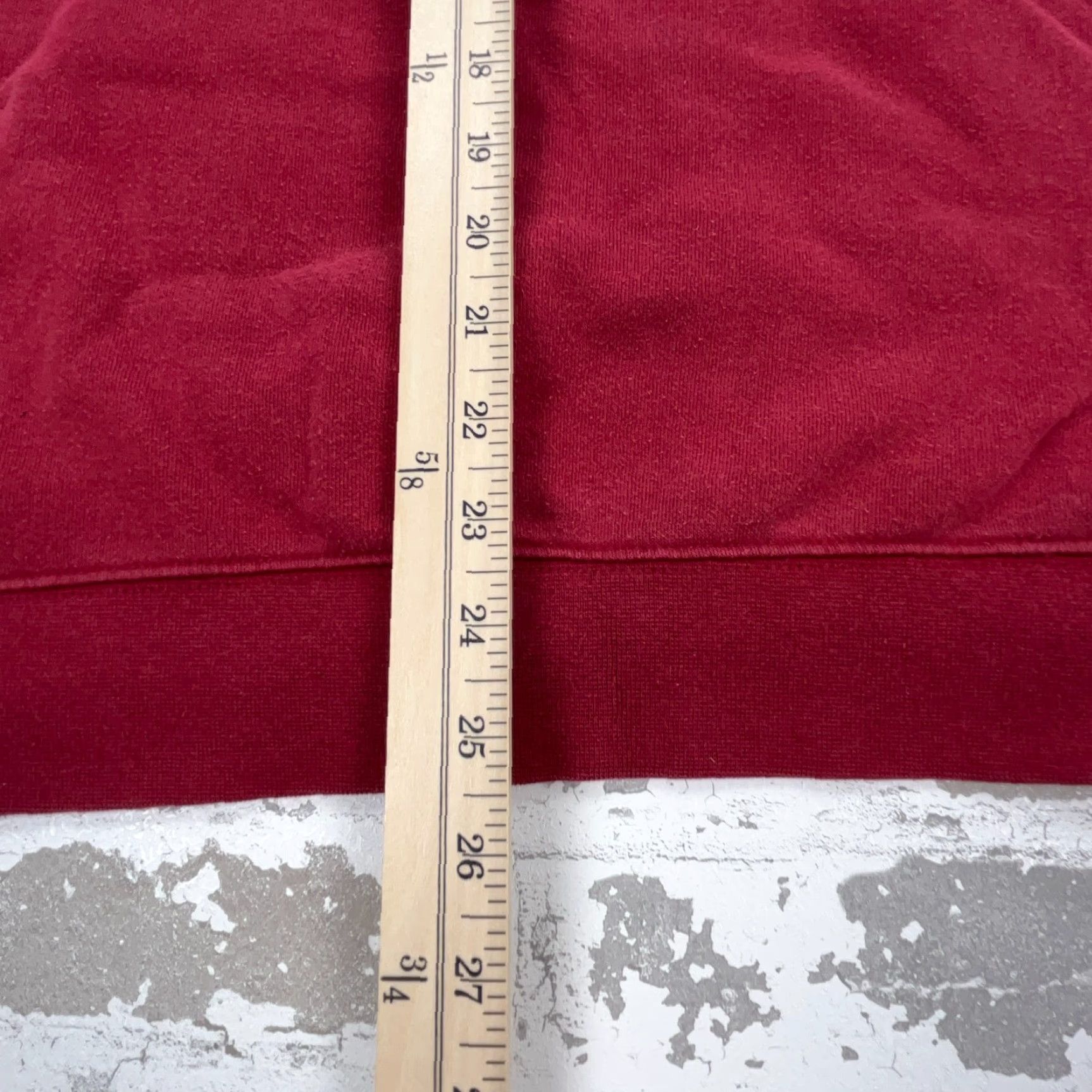 Nike VINTAGE Nike Hoodie Men L Red Y2K Sweatshirt Gray Tag Swoosh Size US L / EU 52-54 / 3 - 7 Thumbnail