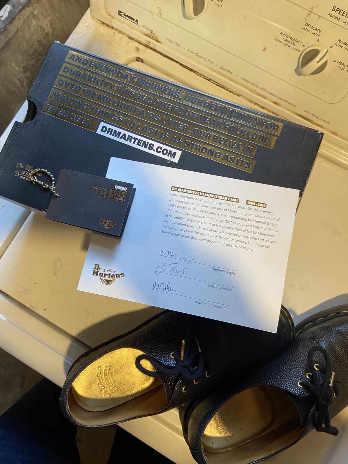 Dr. Martens Doc Marten black 1461 special 50th anniversary edition Size US 10 / EU 43 - 9 Thumbnail