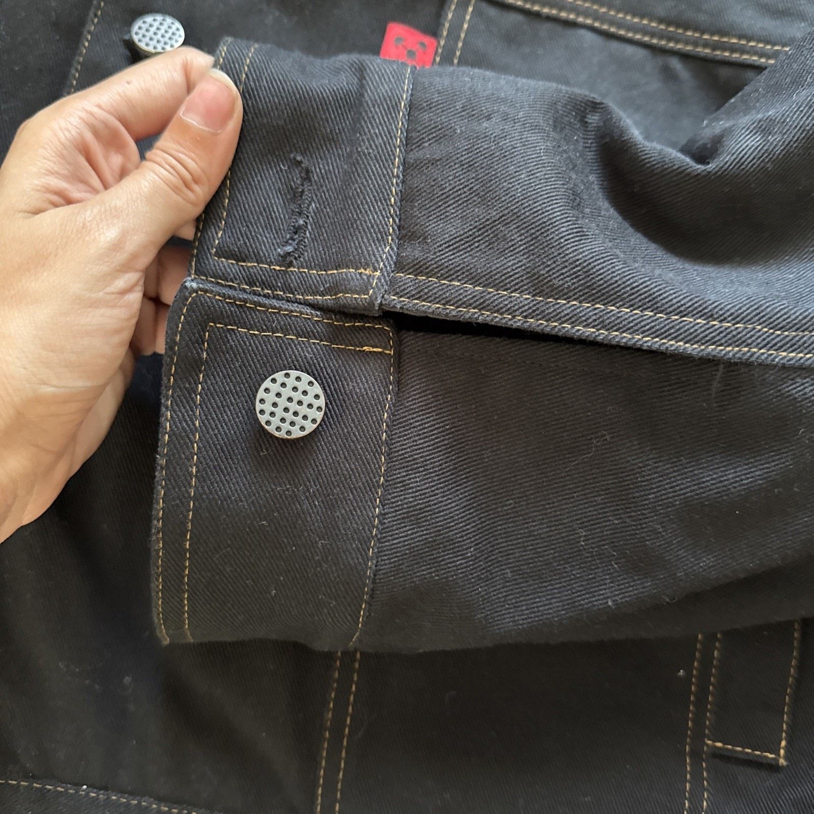 Other Kwame adusei KARD DENIM JACKET - ONE SIZE / BLACK Size US L / EU 52-54 / 3 - 7 Thumbnail