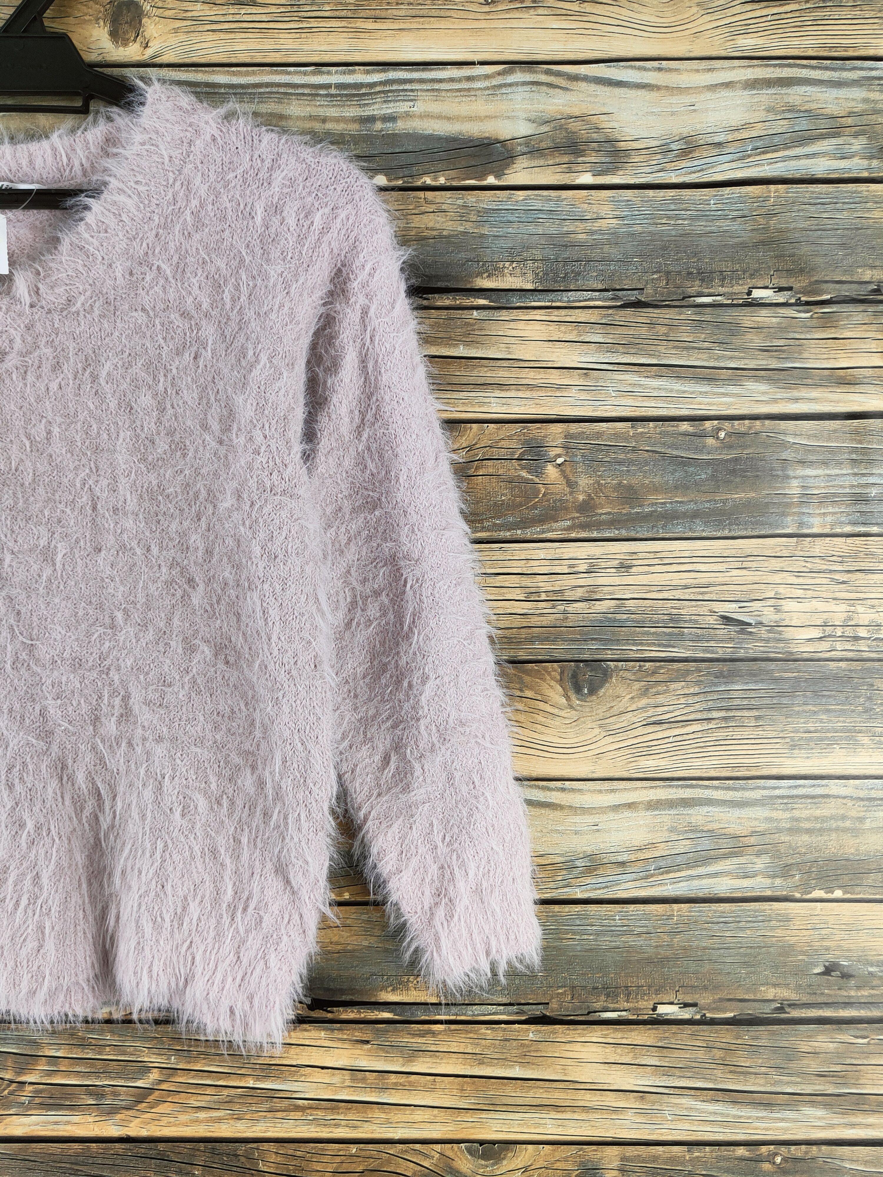 Japanese Brand DL Khalita Light Purple Fur Mohair Knitwear #46-547 Size S / US 4 / IT 40 - 5 Thumbnail