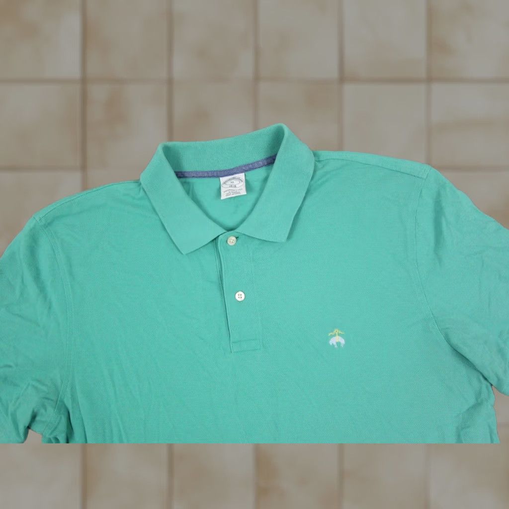 Brooks Brothers Brooks Brothers Polo Shirt Mens XL Green Slim Fit Performance Golf Size US XL / EU 56 / 4 - 1 Thumbnail