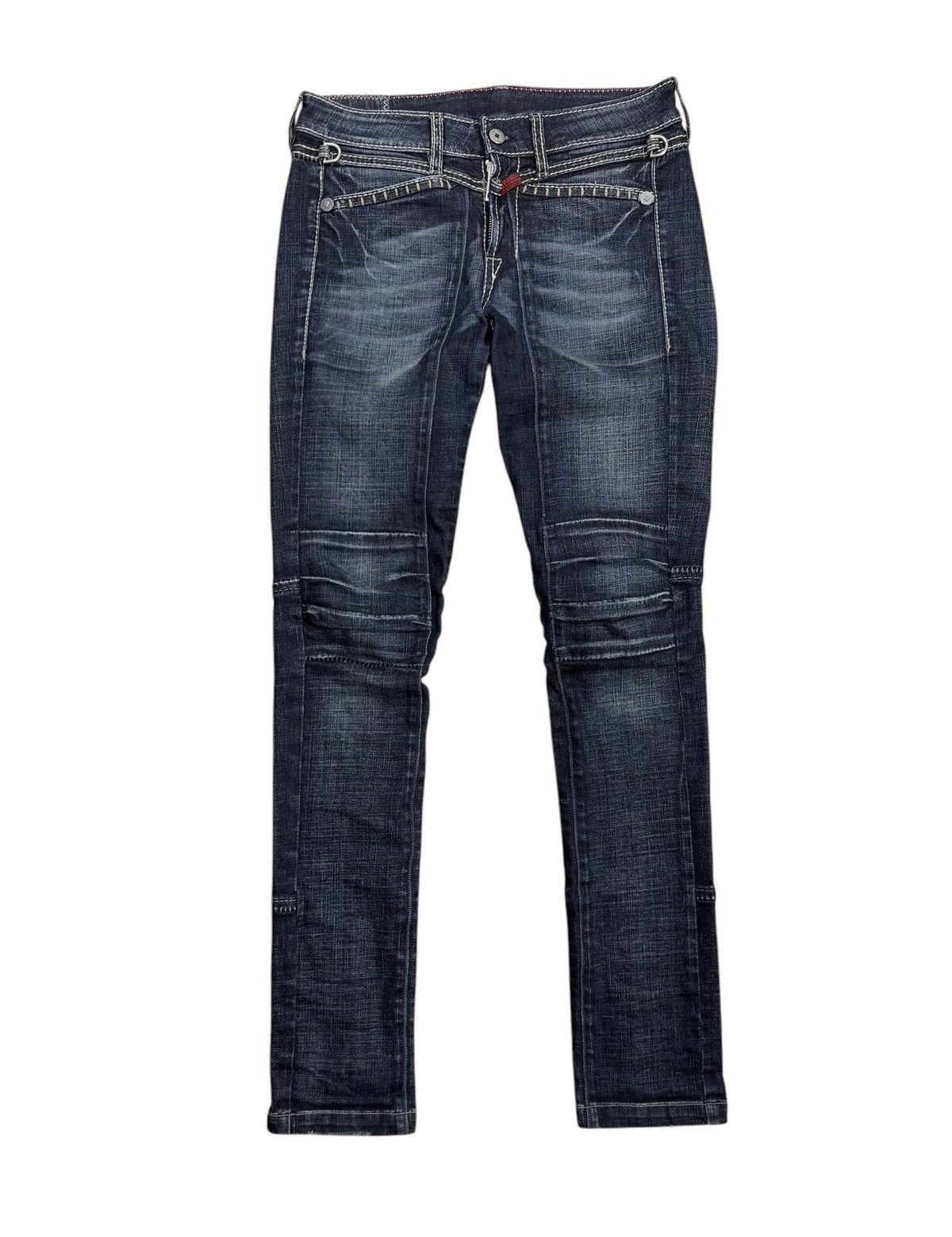 Marithe + Francois Girbaud × Vintage Marithe Francois Girbaud Biker Jeans Vintage size 27 IT42 Size 27" / US 4 / IT 40 - 17 Thumbnail