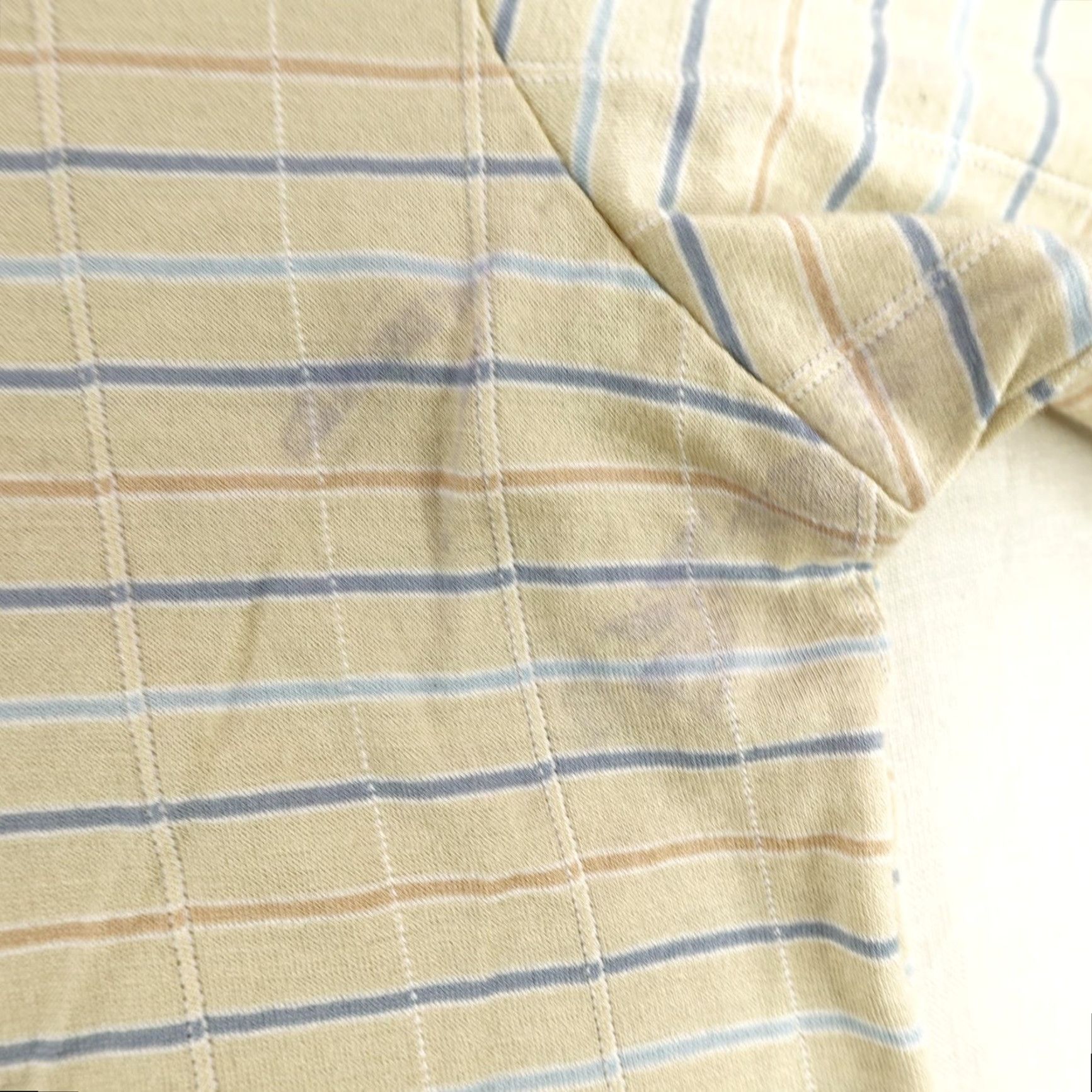 BUGATCHI Vintage Bugatchi Uomo Polo Shirt Mens Large Tan Plaid Performance Golf Cotton Size US L / EU 52-54 / 3 - 4 Thumbnail
