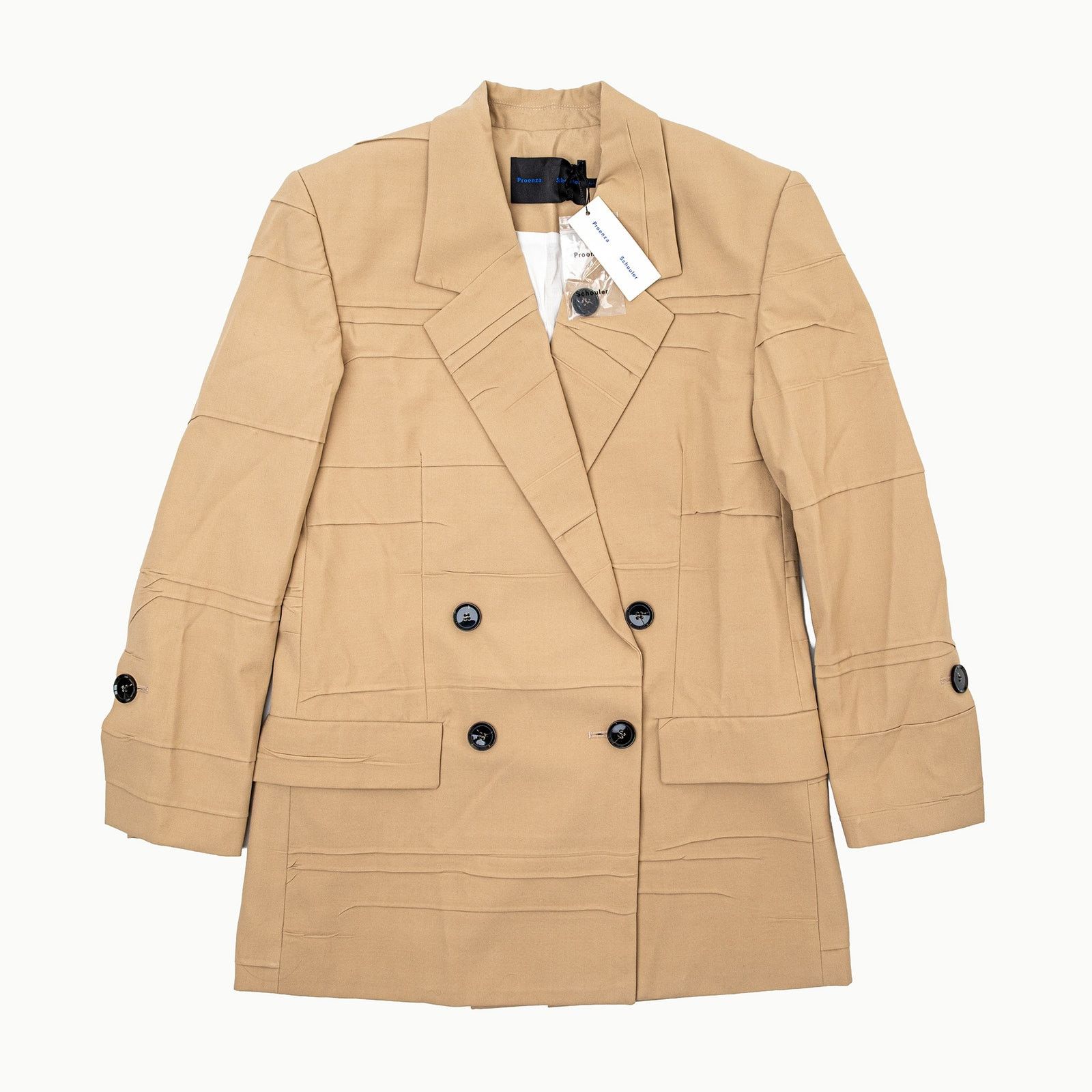 Proenza Schouler Proenza Schouler Lightweight Tech Suiting Blazer Khaki Sand Size S / US 4 / IT 40 - 7 Thumbnail