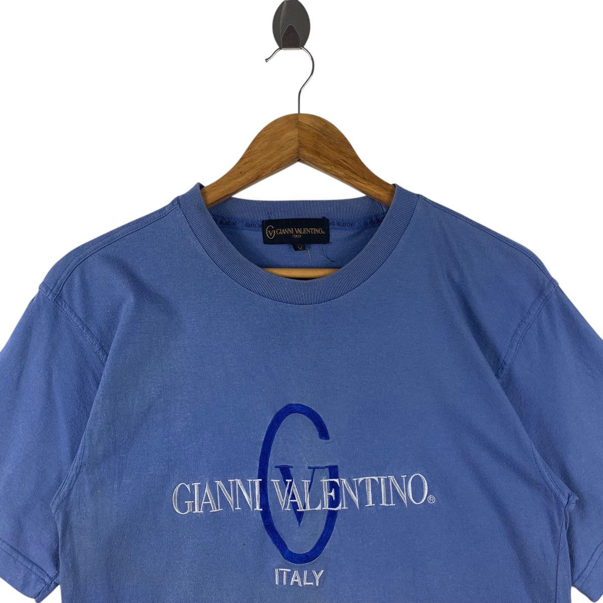 Valentino × Vintage Vintage GIANNI VALENTINO Embroidery spellout tee shirt Size US M / EU 48-50 / 2 - 2 Thumbnail