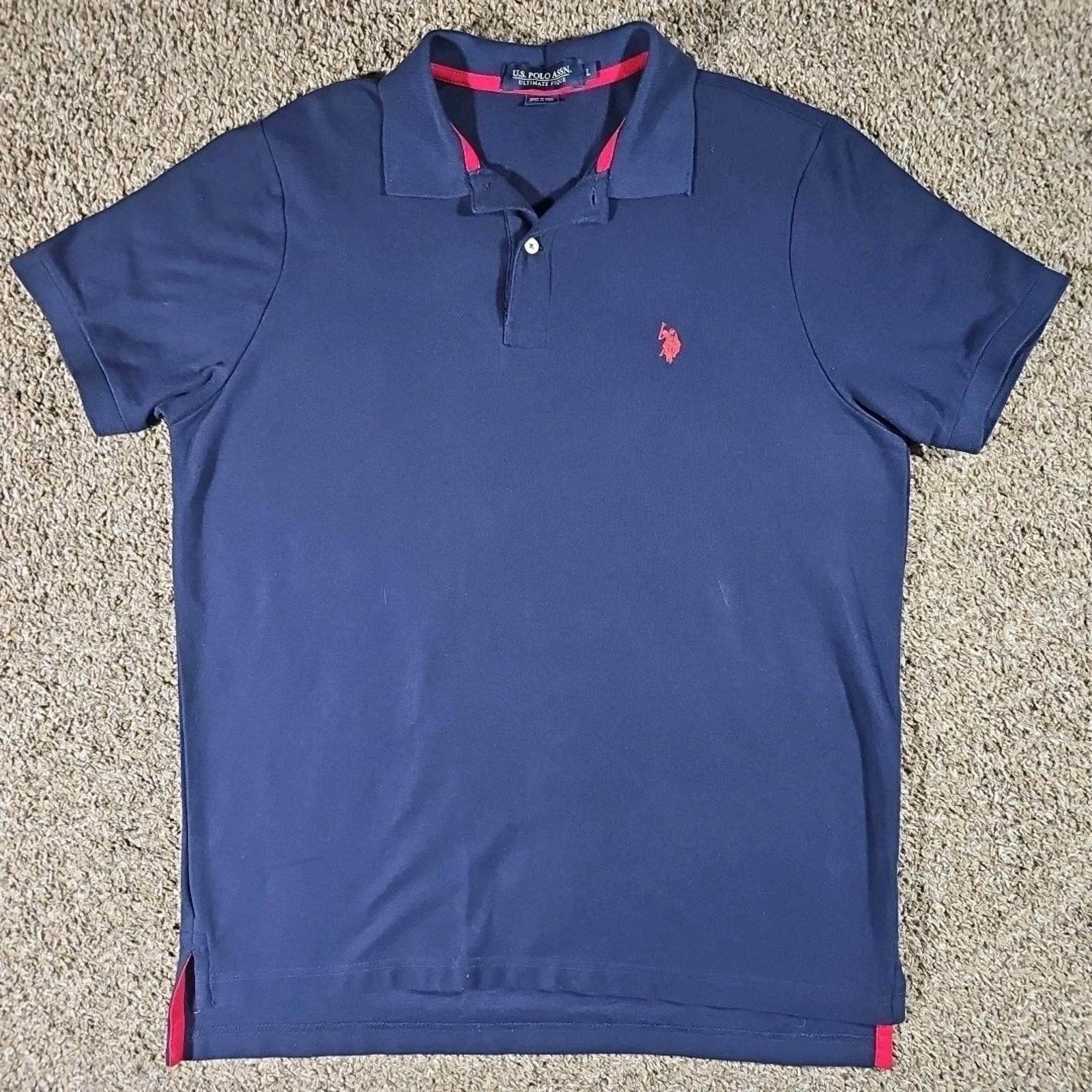 U.S. Polo Assn. U.S. POLO Assn Blue Polo Shirt Large Size US L / EU 52-54 / 3 - 1 Thumbnail