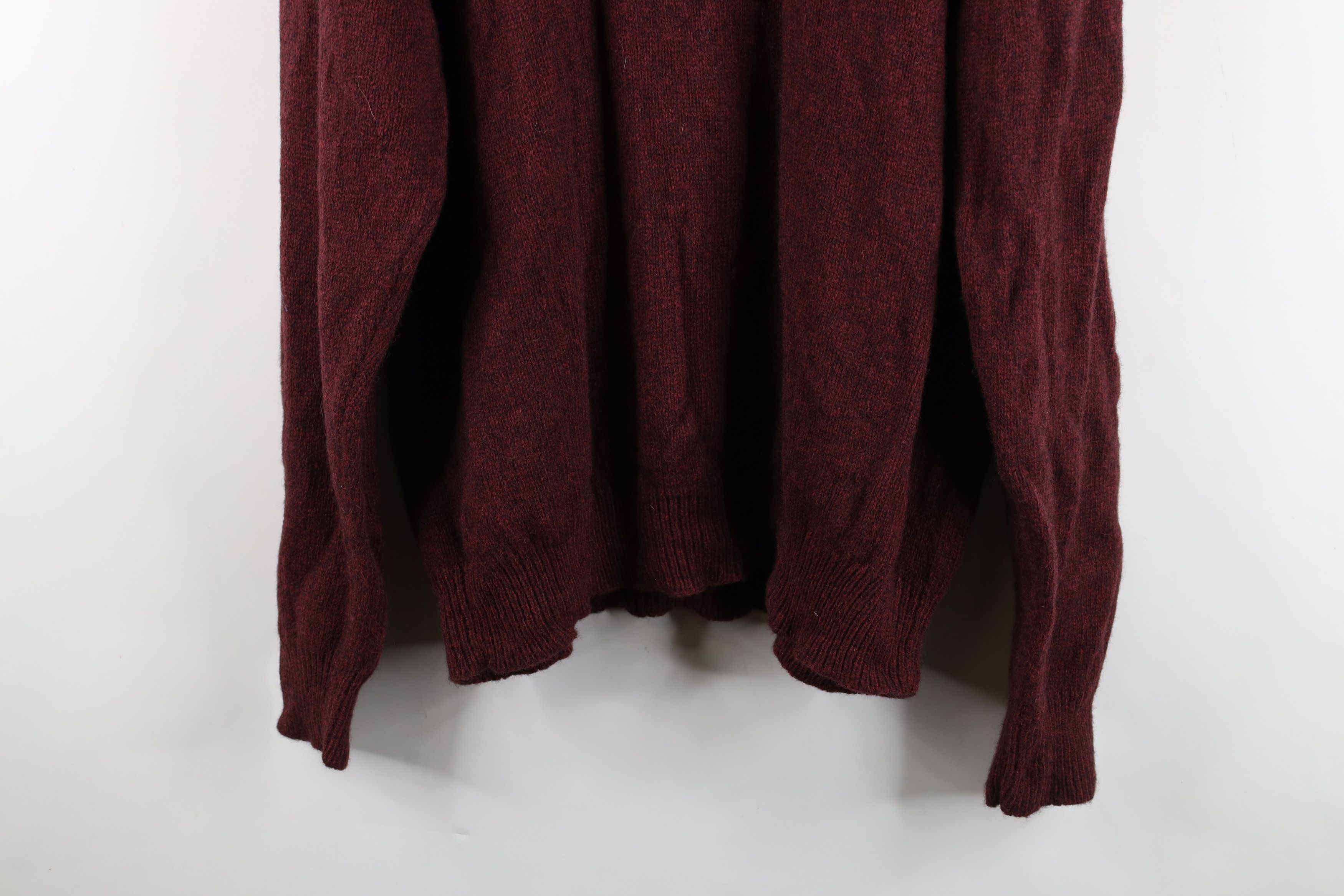 Cabelas Vintage Cabelas Blank Wool Knit Crewneck Sweater Heather Red Size US XL / EU 56 / 4 - 10 Thumbnail