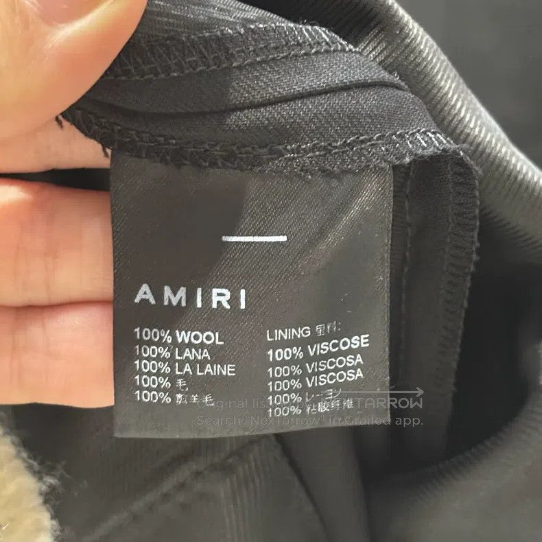 Amiri Amiri Black Solid Mid-Rise Straight Casual Pants Size US 28 / EU 44 - 5 Thumbnail