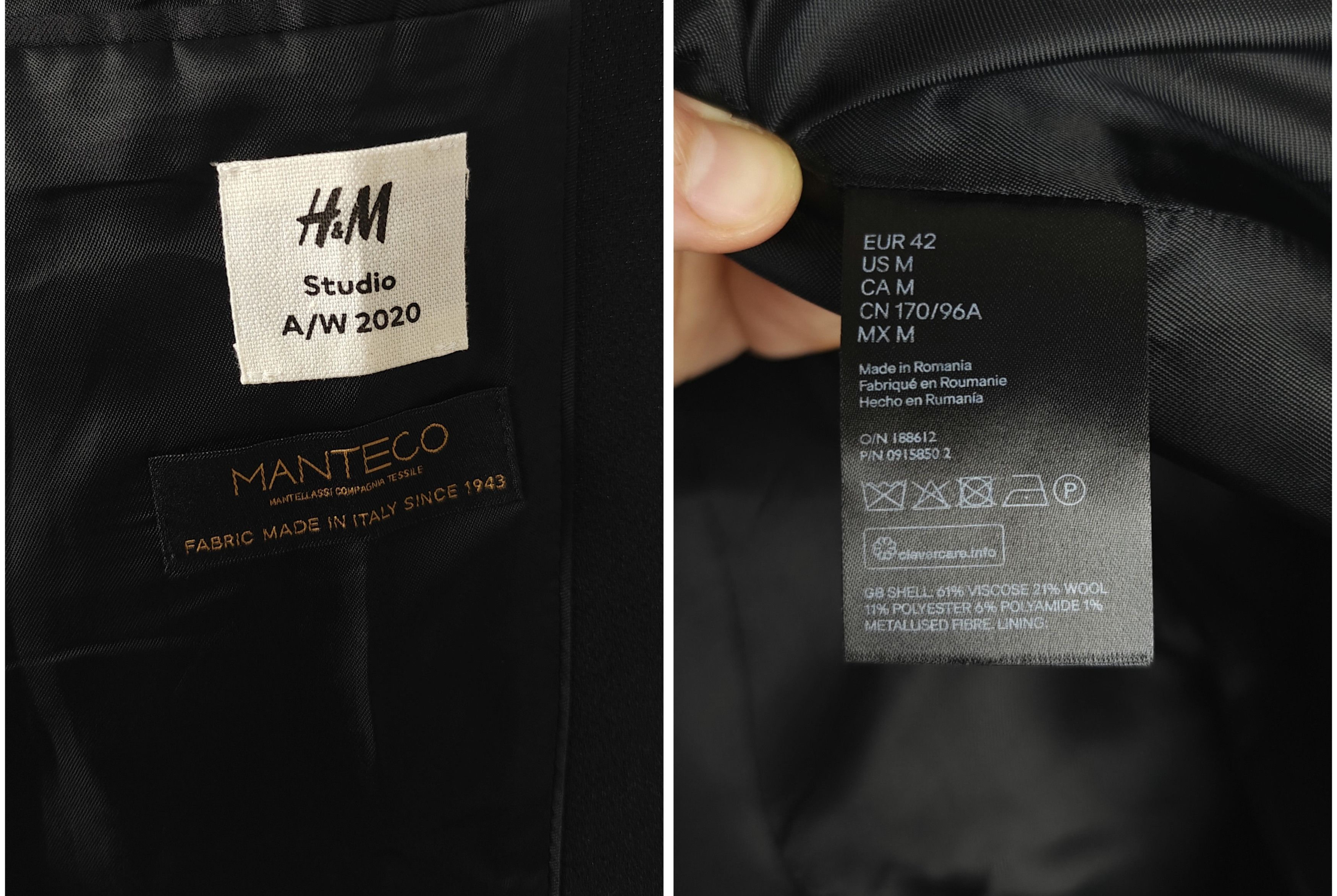H&M H&M Studio A/W 2020 Blazer Jacket Archive size M Size 42R - 11 Thumbnail