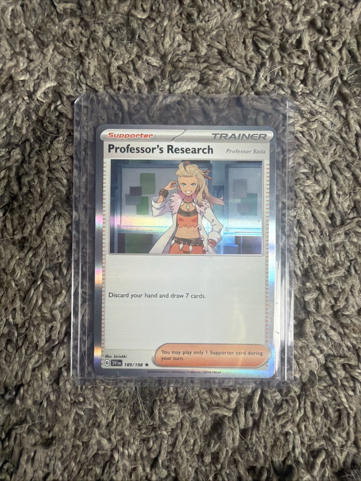 Pokemon 2023 Pokémon Professor’s Research Professor Sada Card Size ONE SIZE - 1 Thumbnail