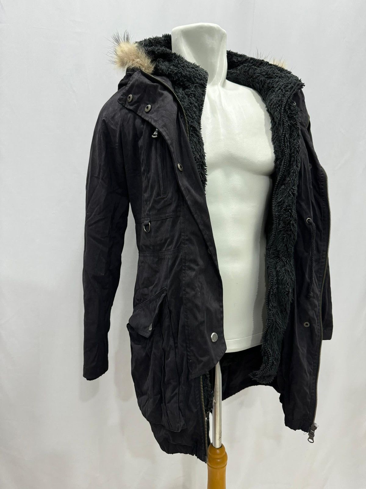 If Six Was Nine × Japanese Brand BARAK JAPAN Fur Hooded Parkas Jacket Size S / US 4 / IT 40 - 7 Thumbnail