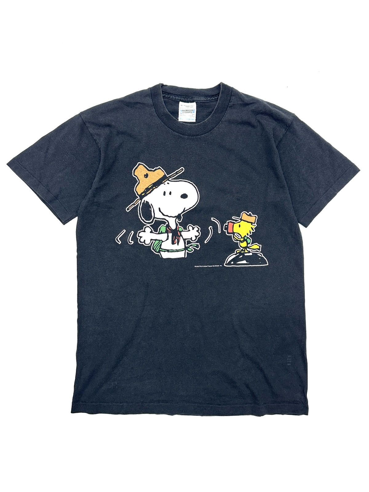 Peanuts Rare Snoopy PEANUTS 1994 BLACK Single Stitch T-shirt Size US M / EU 48-50 / 2 - 1 Thumbnail