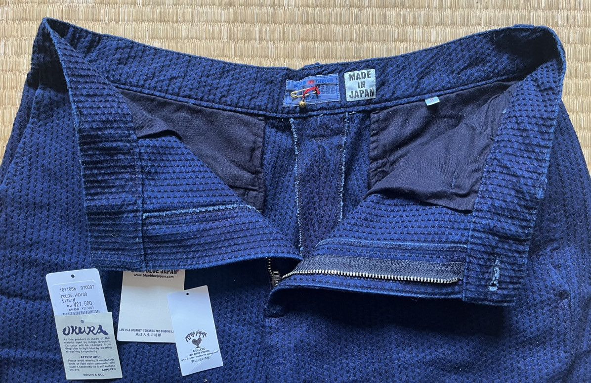 Blue Blue Japan Sashiko Indigo Shorts / Size 2 Size US 32 / EU 48 - 2 Thumbnail