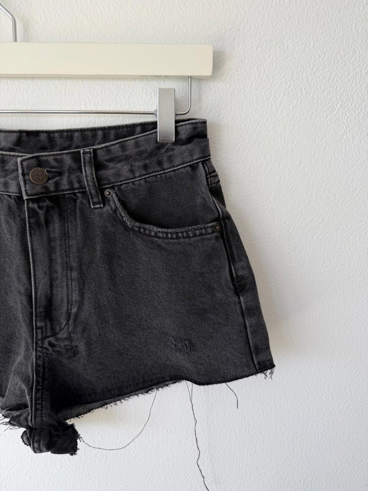 Ksubi new ksubi womens denim kali shorts fallen black 26 8 s Size 26" / US 2 / IT 38 - 3 Thumbnail