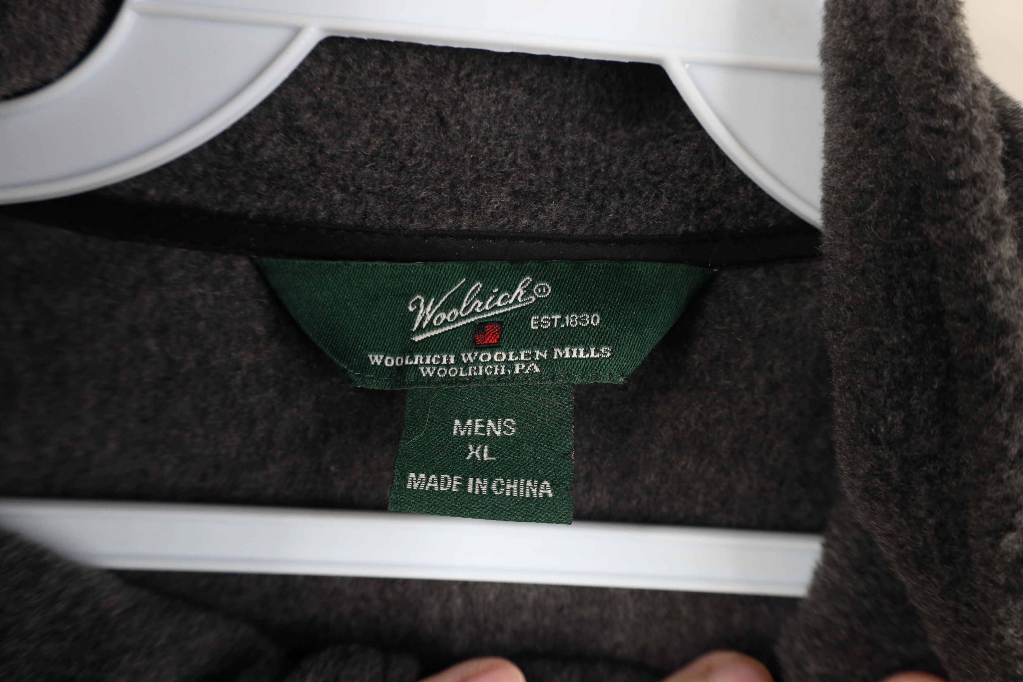 Woolrich Woolen Mills Vintage Woolrich Faded Spell Script Fleece Vest Jacket Gray Size US XL / EU 56 / 4 - 8 Thumbnail