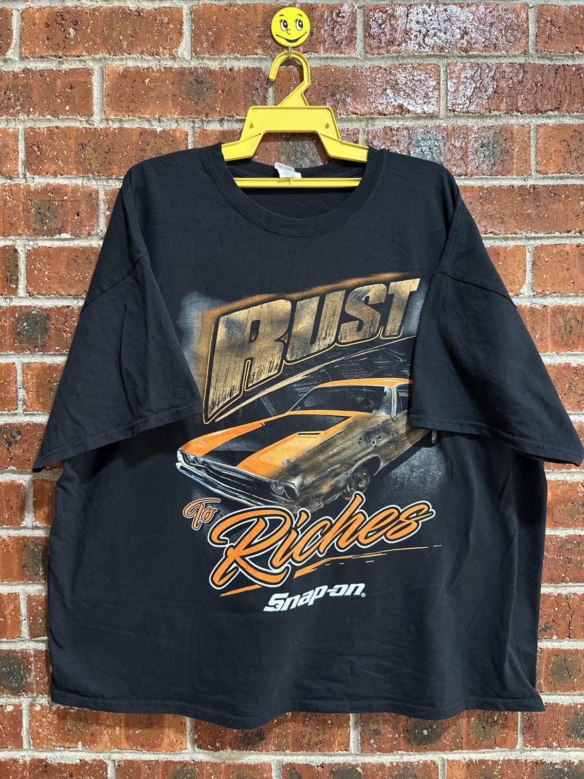 NASCAR Vintage Rust To Riches Snap On Faded Tee Size US XXL / EU 58 / 5 - 1 Thumbnail