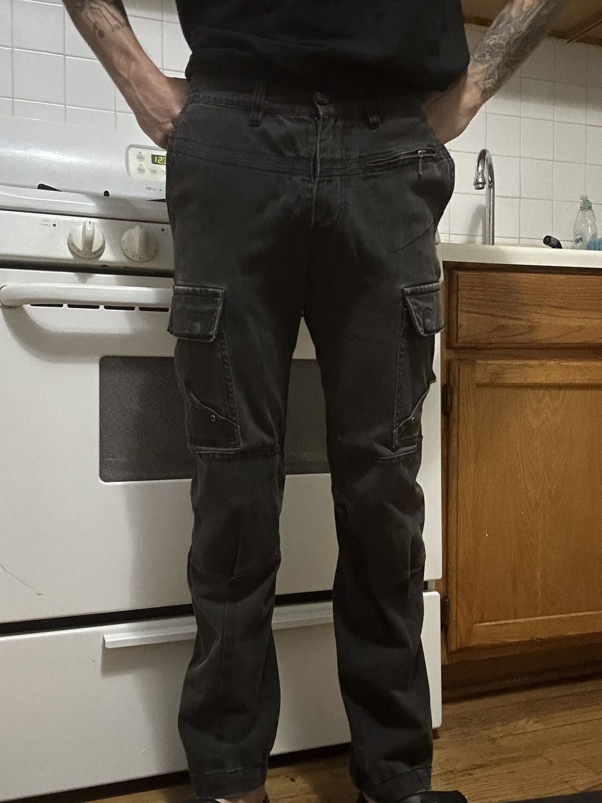 Final Home 90’s Final Home Tactical Washed Panelled Cargo Pants Size US 29 - 7 Thumbnail