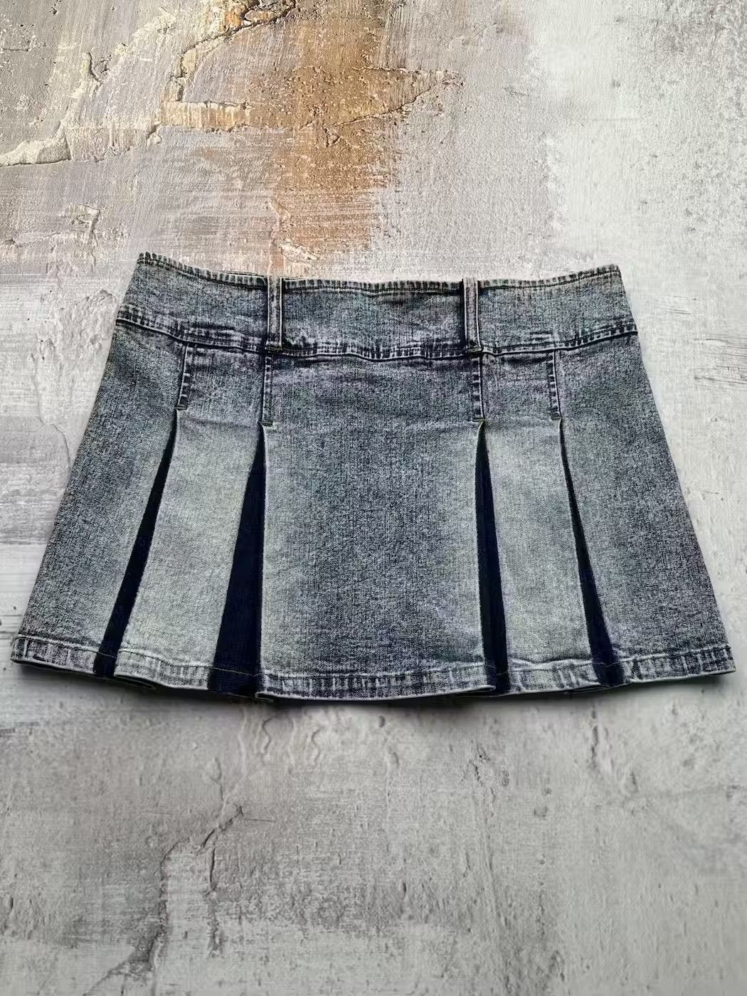 image of Avant Garde x Vintage Amazing Faded Flare Mini Skirt in Blue, Women's (Size 28)