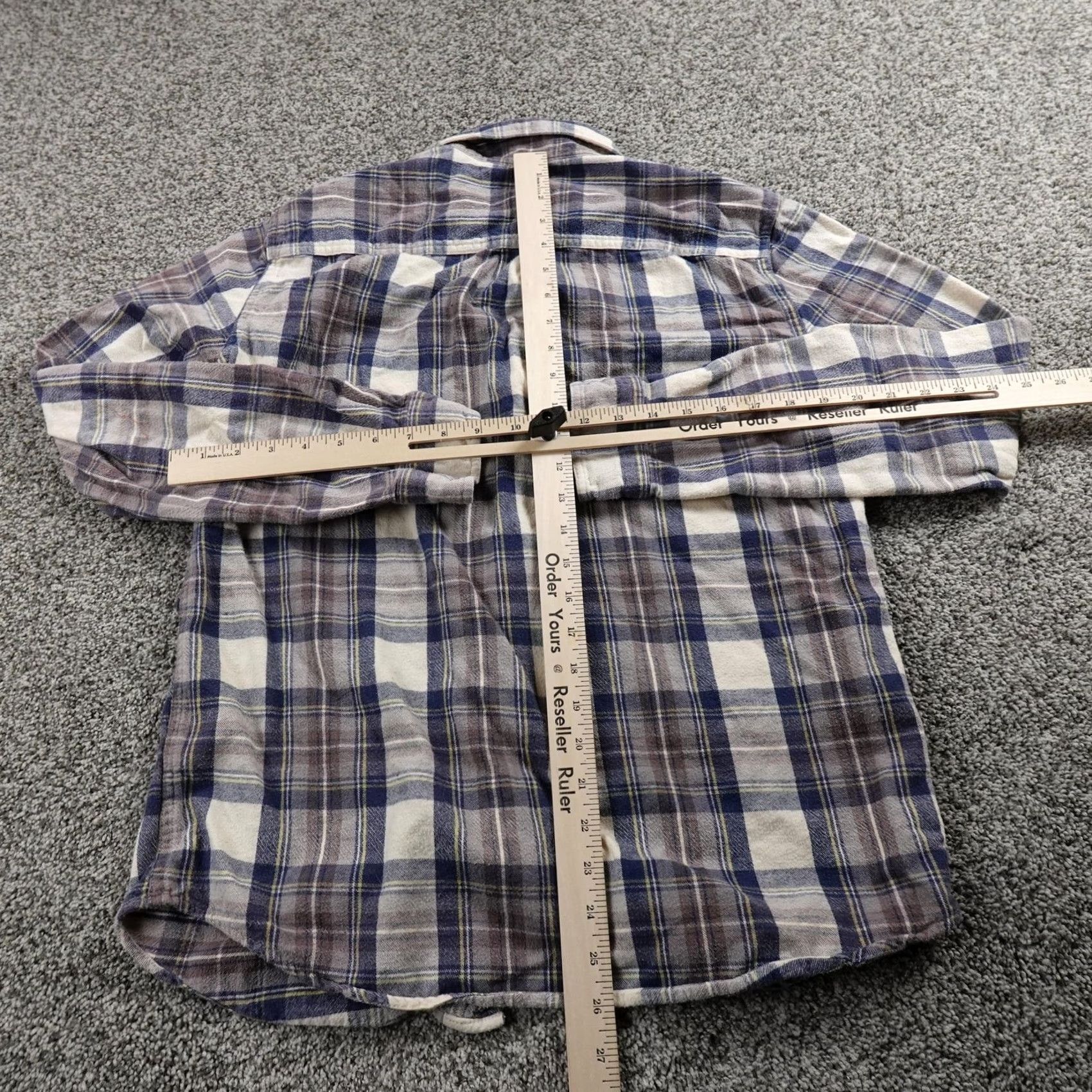 Vintage LL Bean Shirt Mens M Blue Plaid Flannel Button-Up Long Sleeve Outdoor Hiking Size US M / EU 48-50 / 2 - 6 Thumbnail