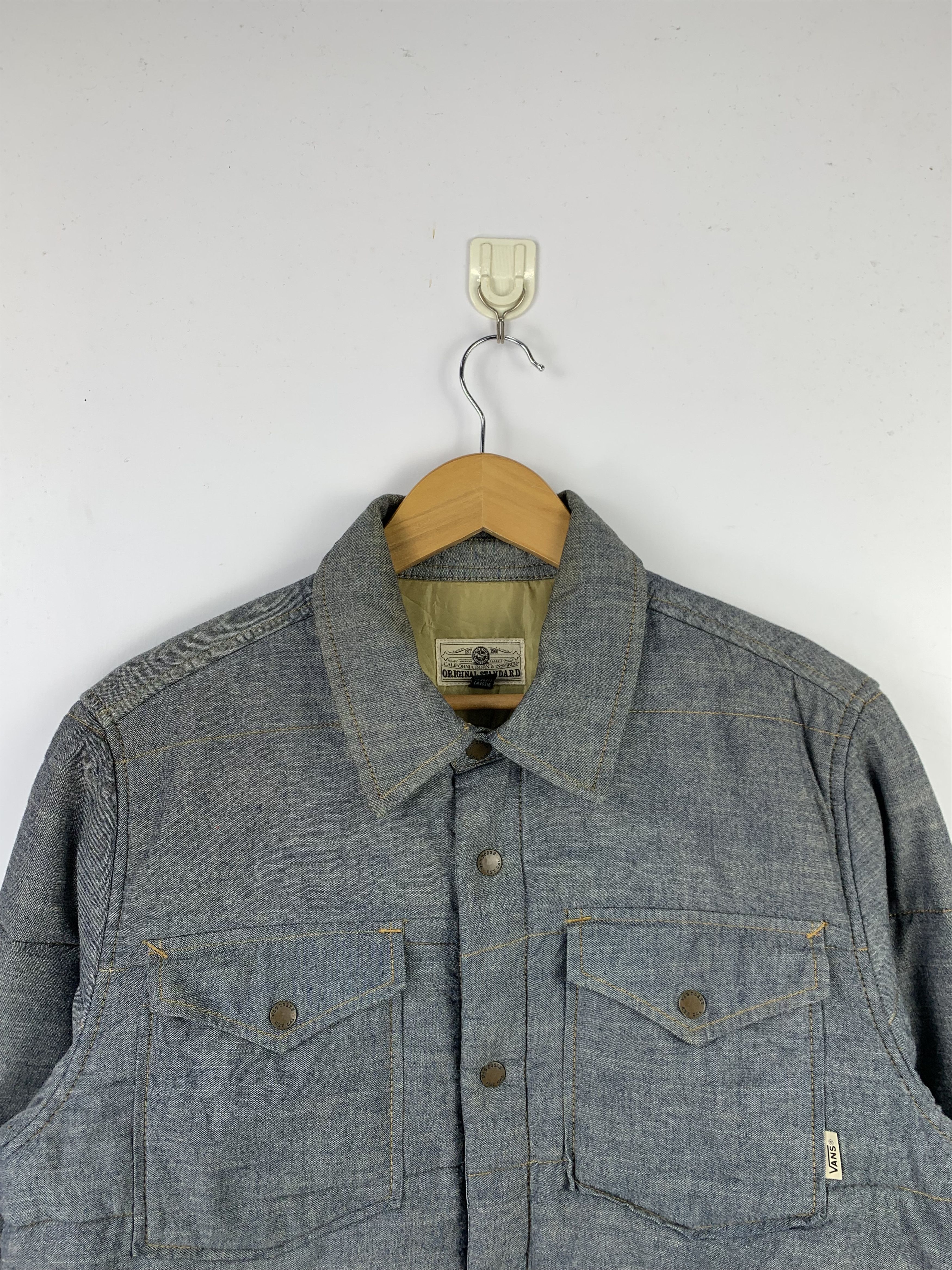 Vans Vintage Vans Denim Puffer Jacket J1581 Size US S / EU 44-46 / 1 - 2 Thumbnail