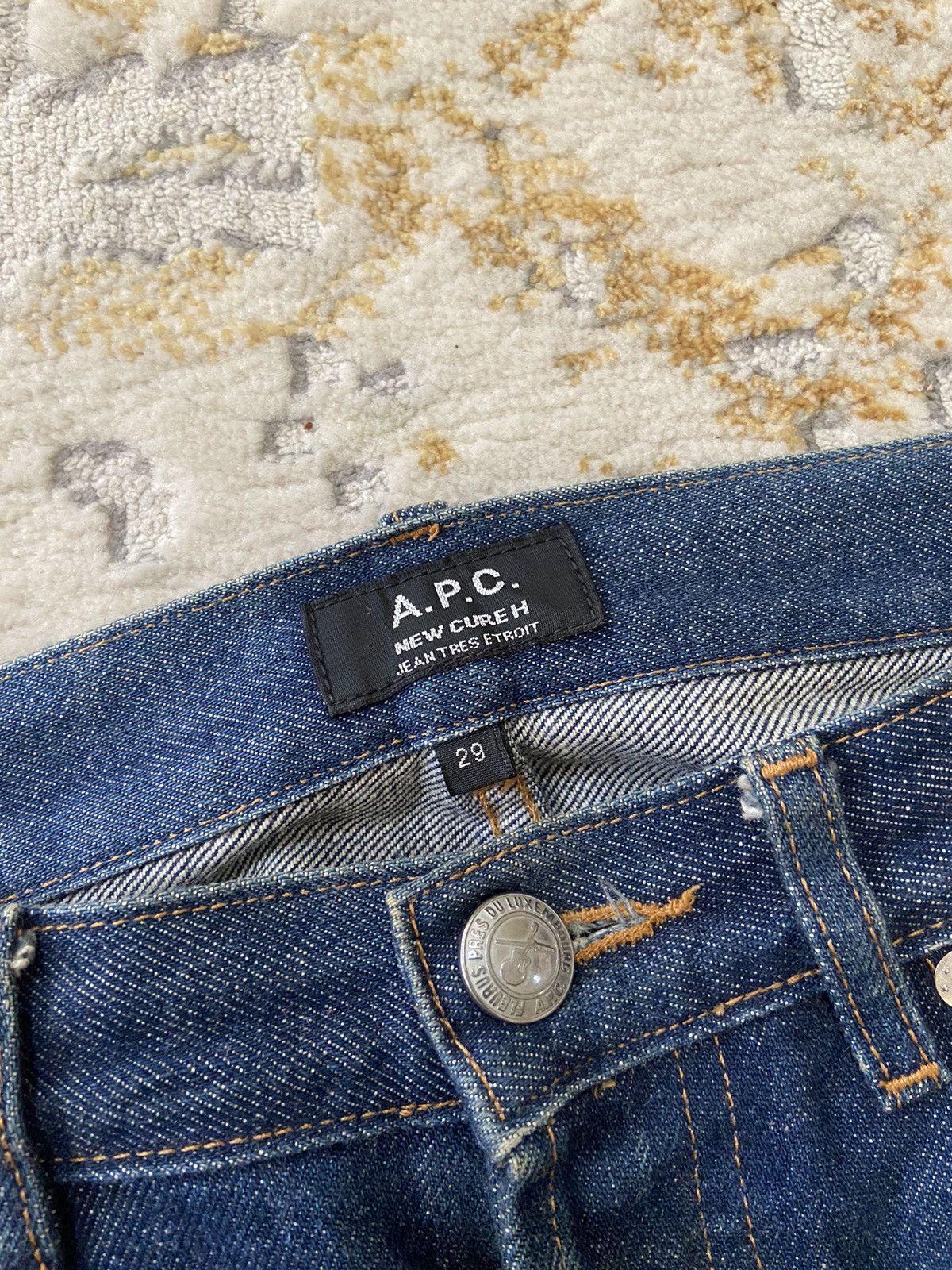 Other APC NEW CURE H DENIM JEANS BLUE Size US 30 / EU 46 - 4 Thumbnail