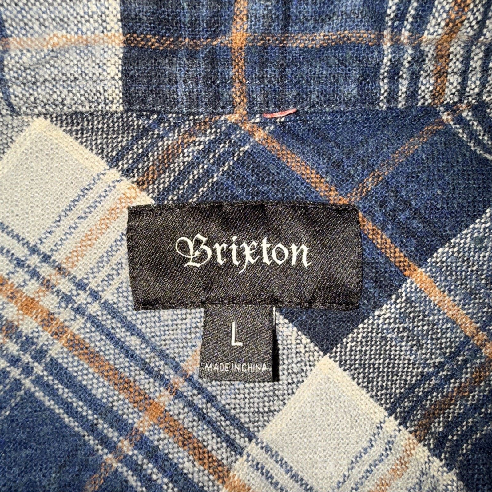 Brixton Brixton Bowery Long Sleeve Twill Cotton Plaid Shirt Sz L Size US L / EU 52-54 / 3 - 8 Thumbnail