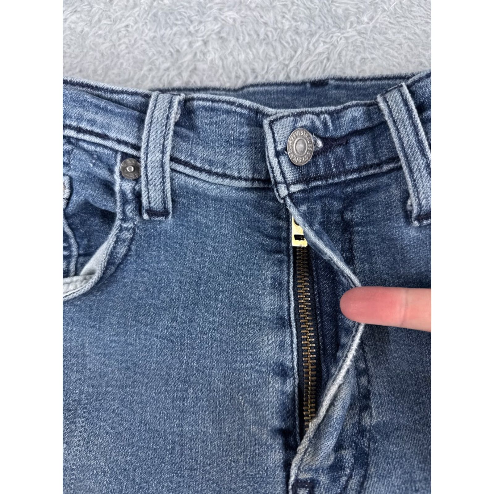 Levi's LEVI'S Jeans Adult 31 Blue Denim 502 Straight 5-Pocket Regular Cotton Premium Vintage No Size US 31 - 5 Thumbnail