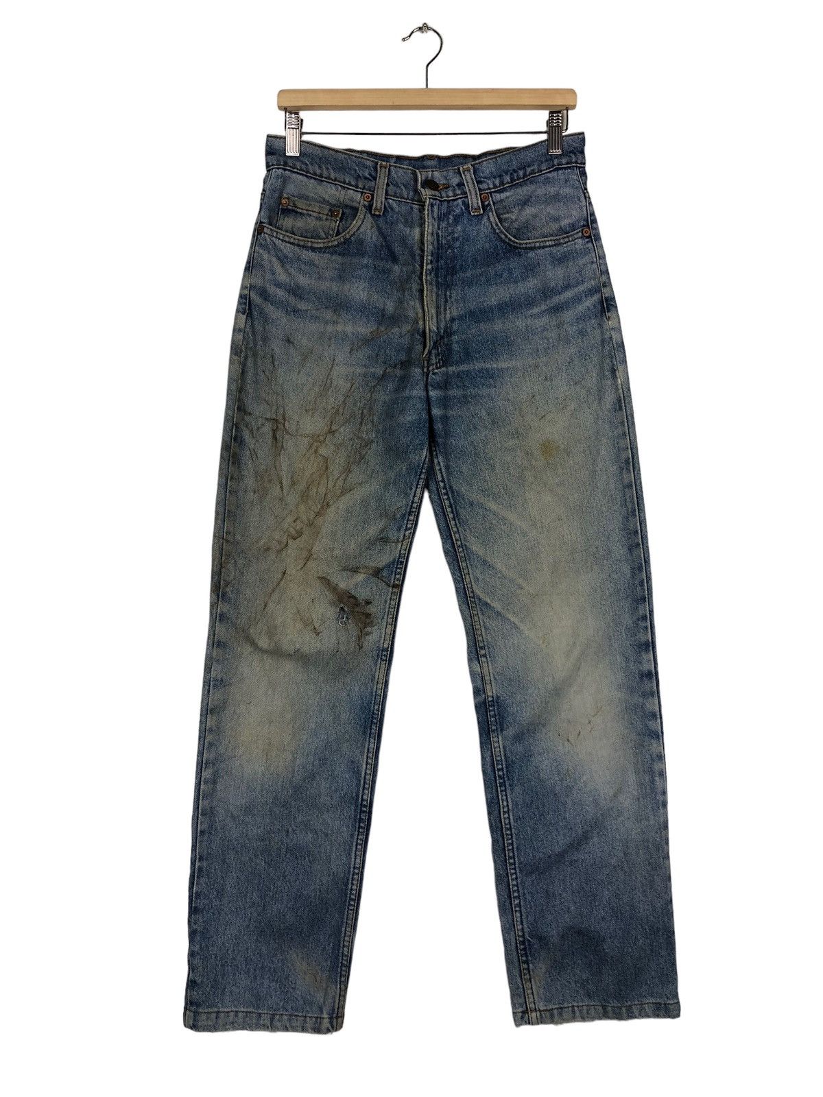 Levi's 🔥90’s Vintage Selvedges Distressed Jeans Levi’s Made in USA Size US 30 / EU 46 - 1 Thumbnail