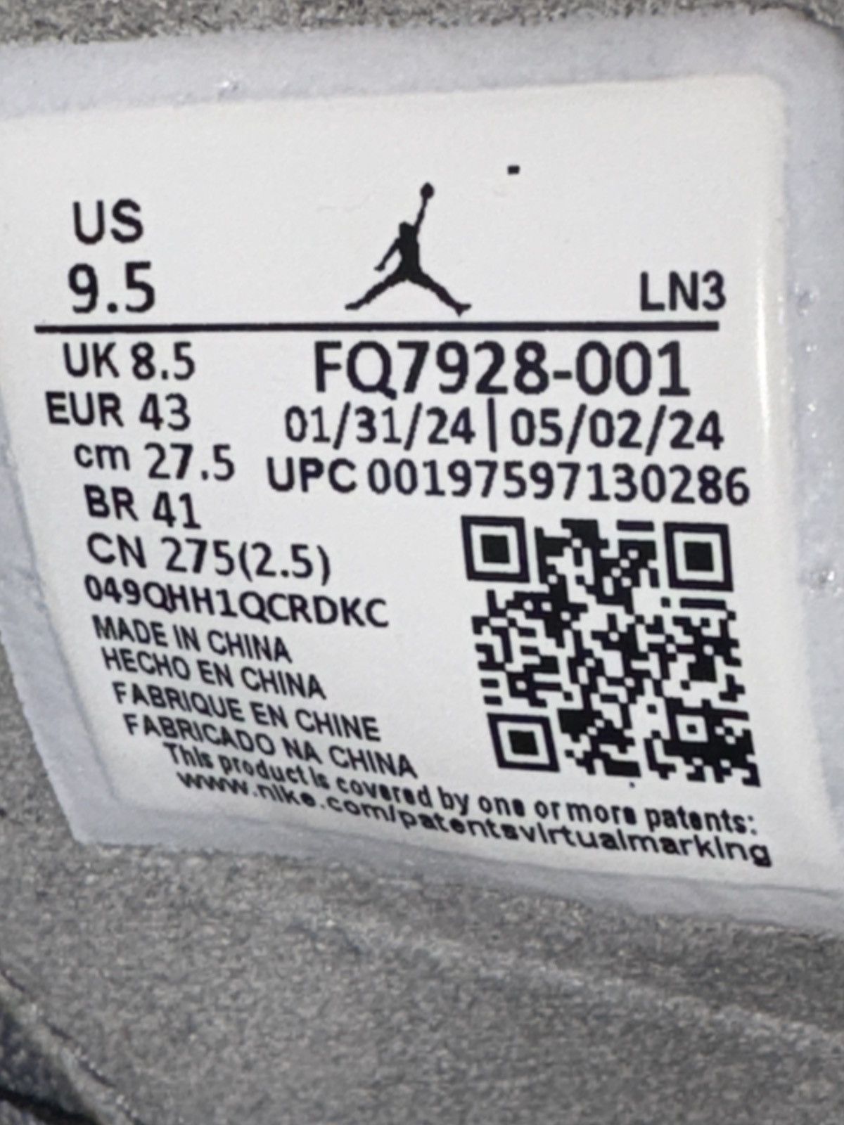 Jordan Brand Jordan 4 Wet Cement Size US 9.5 / EU 42-43 - 8 Thumbnail