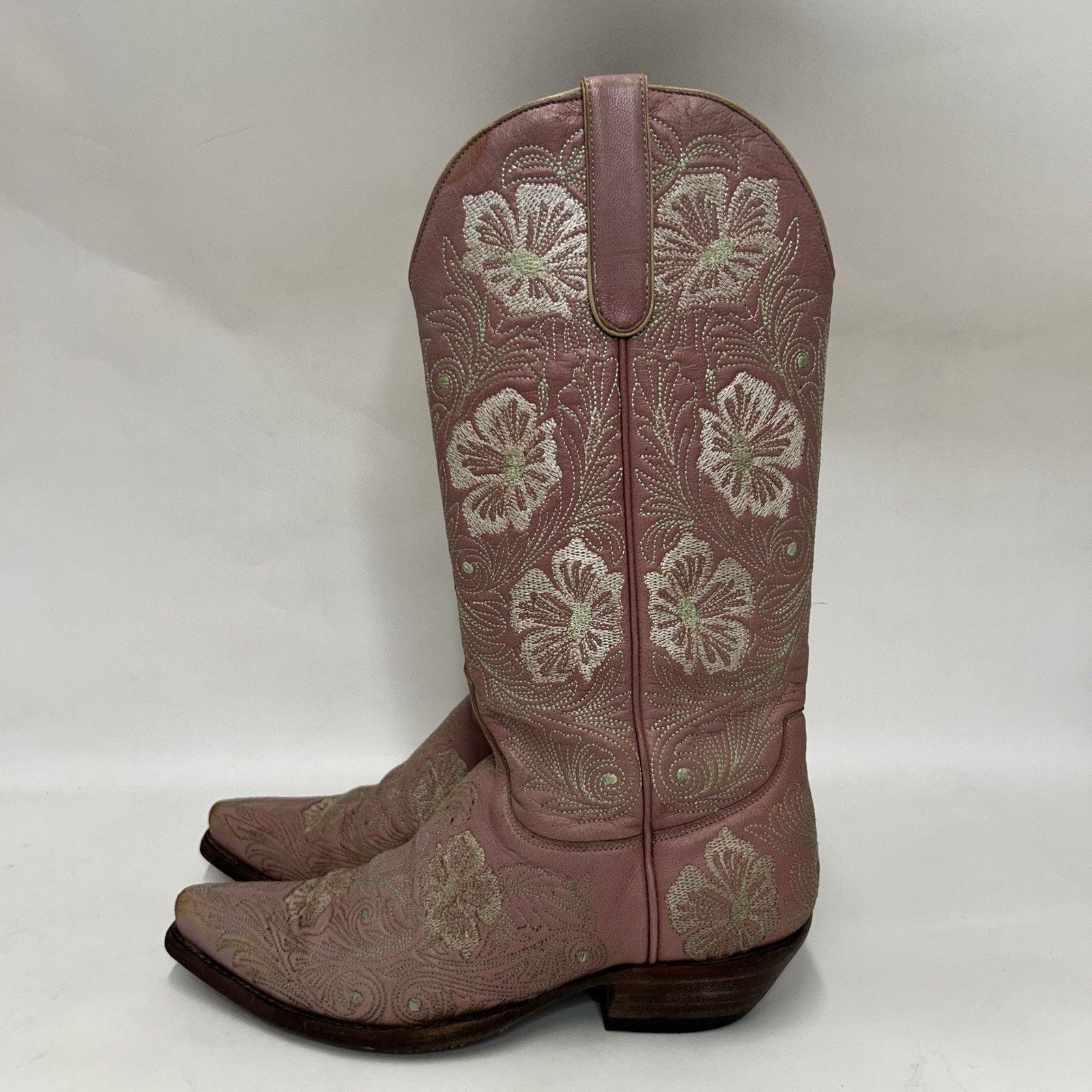 Old Gringo Old Gringo Embroidered Floral Western Boots “Pink” Size US 7 / IT 37 - 7 Thumbnail