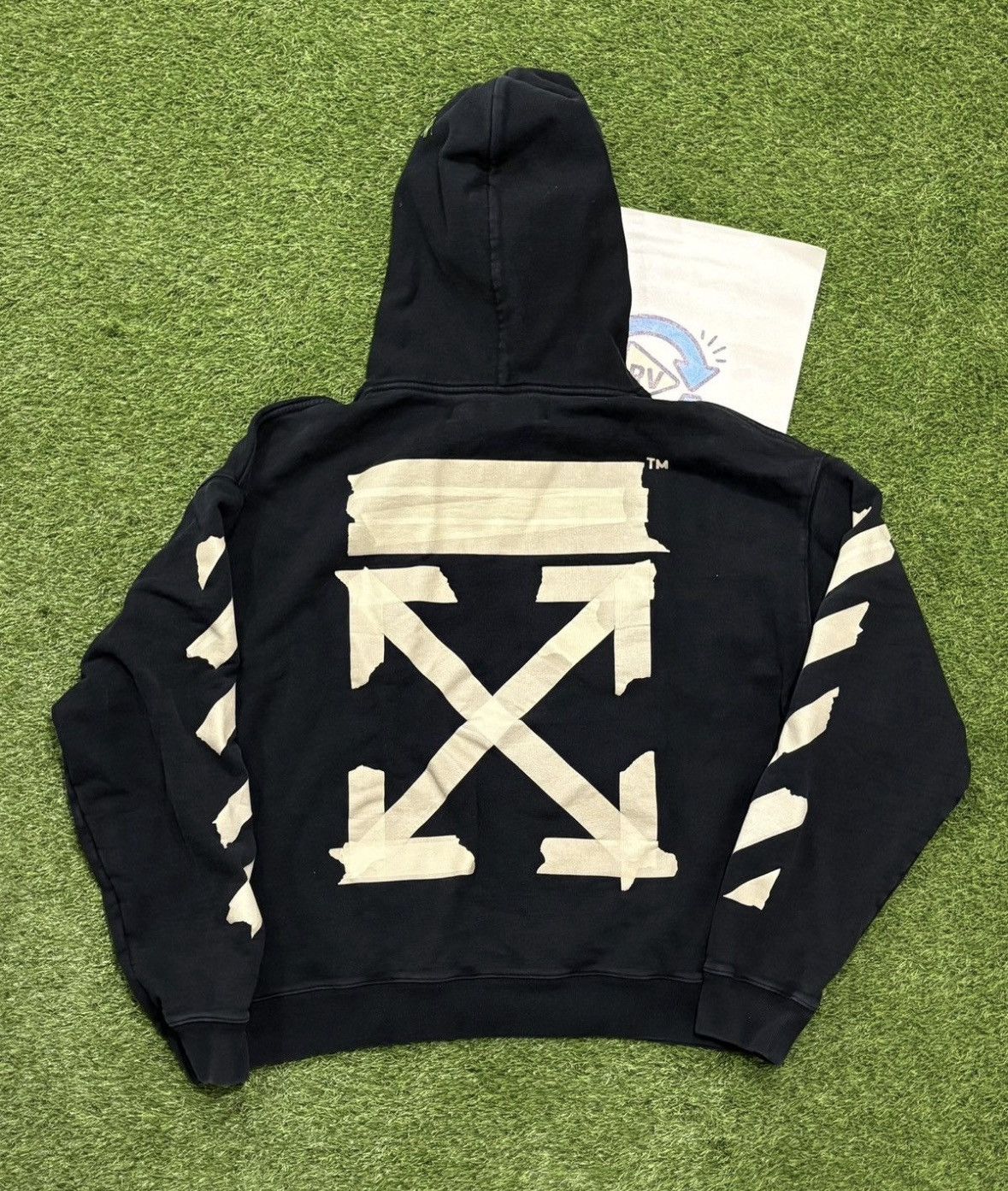 Off-White OFF WHITE TAPE LOGO HOODIE Size US XXL / EU 58 / 5 - 1 Thumbnail