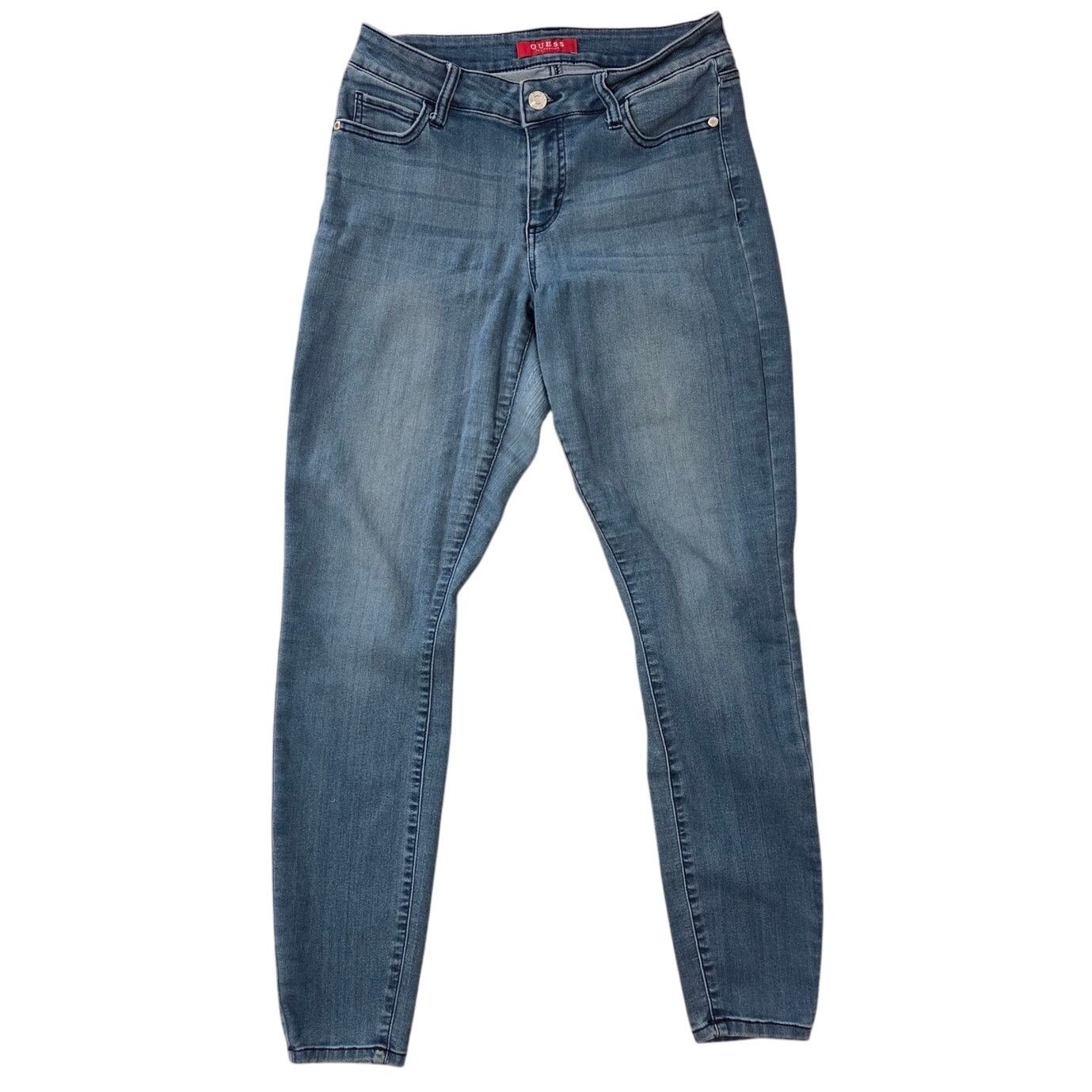 Guess Guess Acid Wash Blue Denim Women's Size 27 Jeans Size 27" / US 4 / IT 40 - 1 Thumbnail