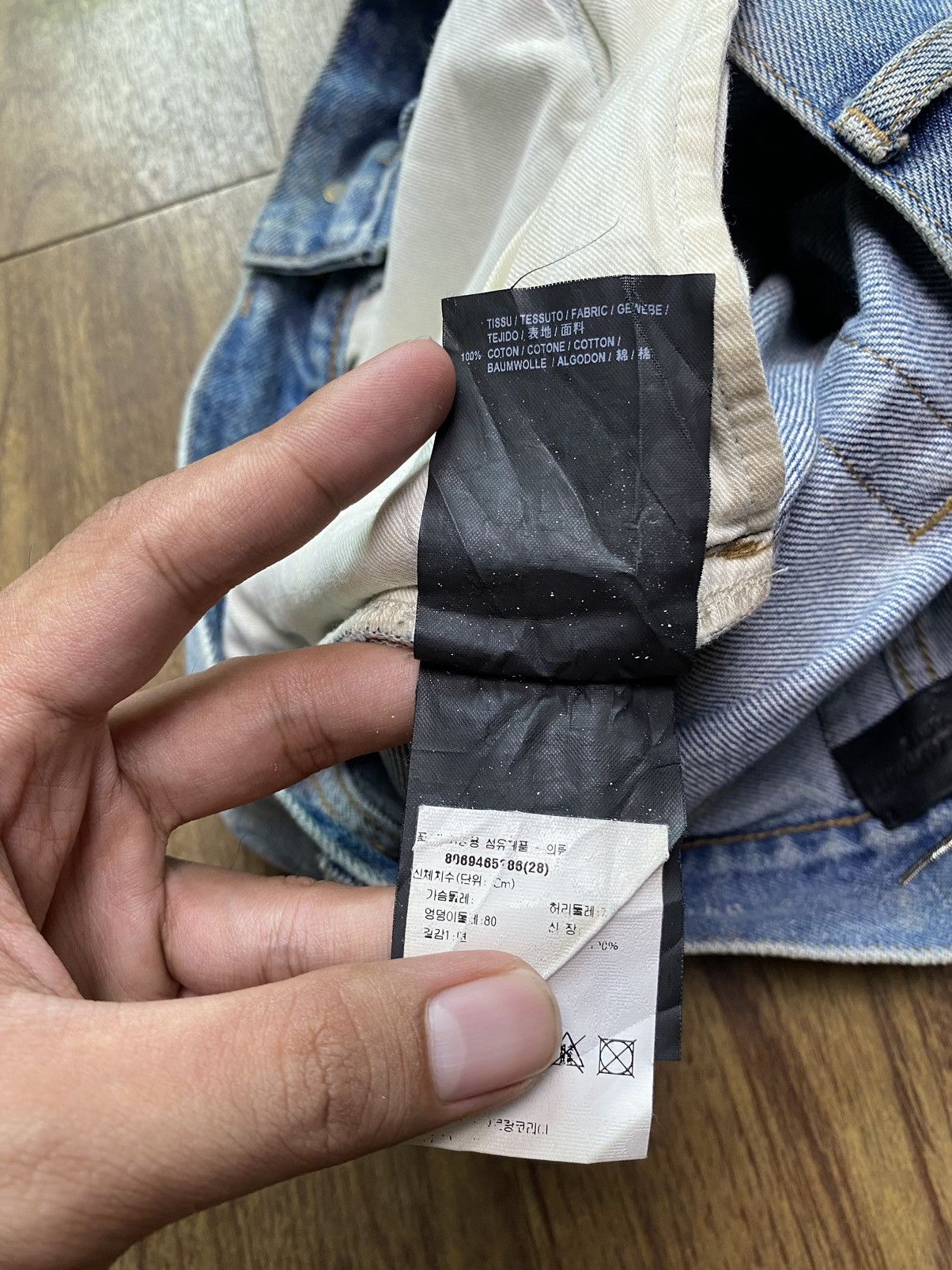 Hedi Slimane × Saint Laurent Paris Saint Laurent D01 Blue Washed Jeans Size US 29 - 9 Thumbnail